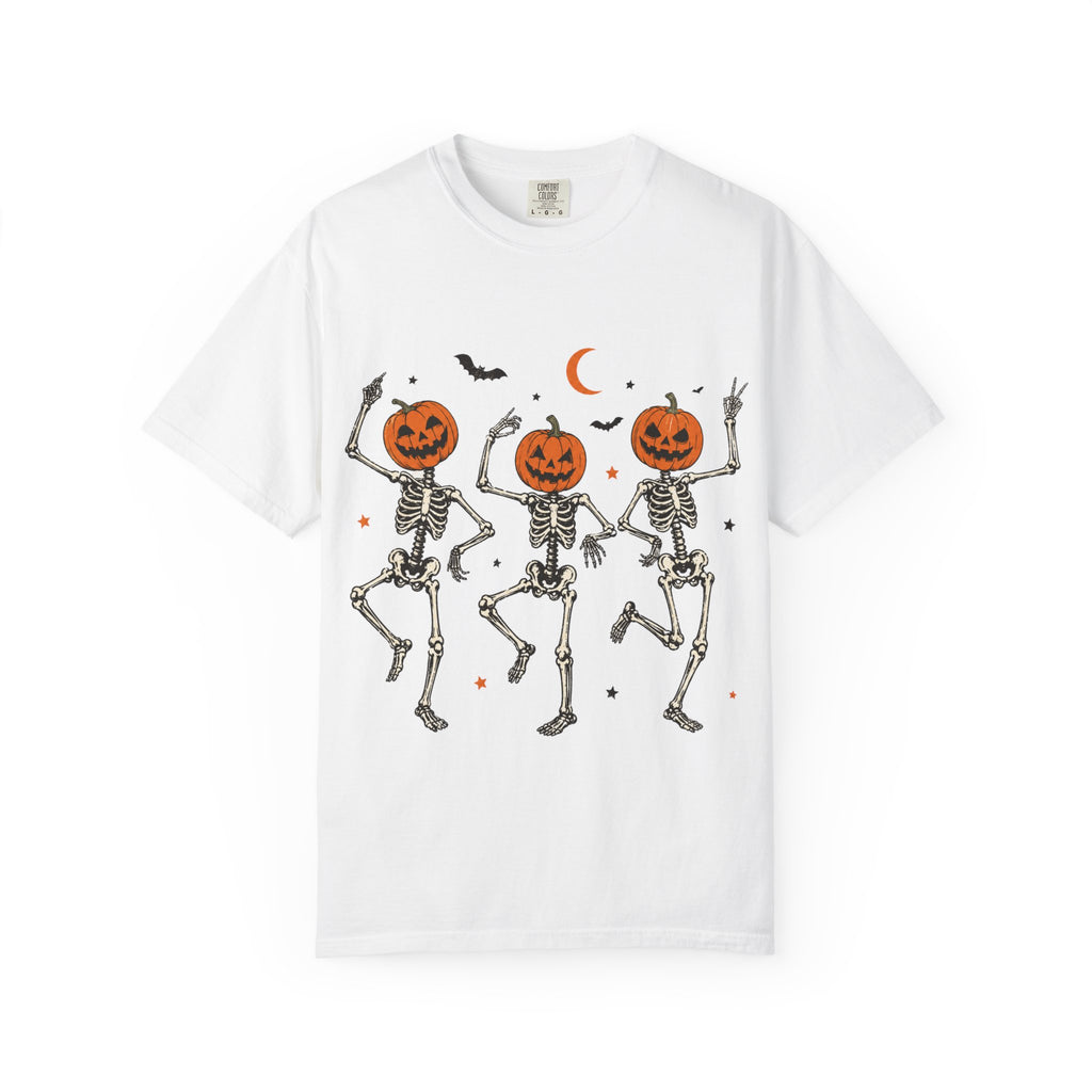 Dancing Skeleton Pumpkin Shirt, Retro Halloween Shirt, Womens Halloween Shirt, Cute Fall Shirt, Spooky Season, Pumpkin Face