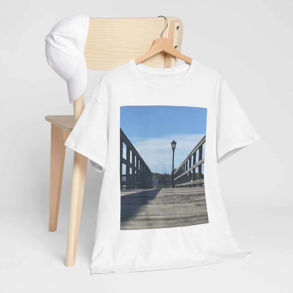 Boardwalk and Lights tee outside adventure long island original photo