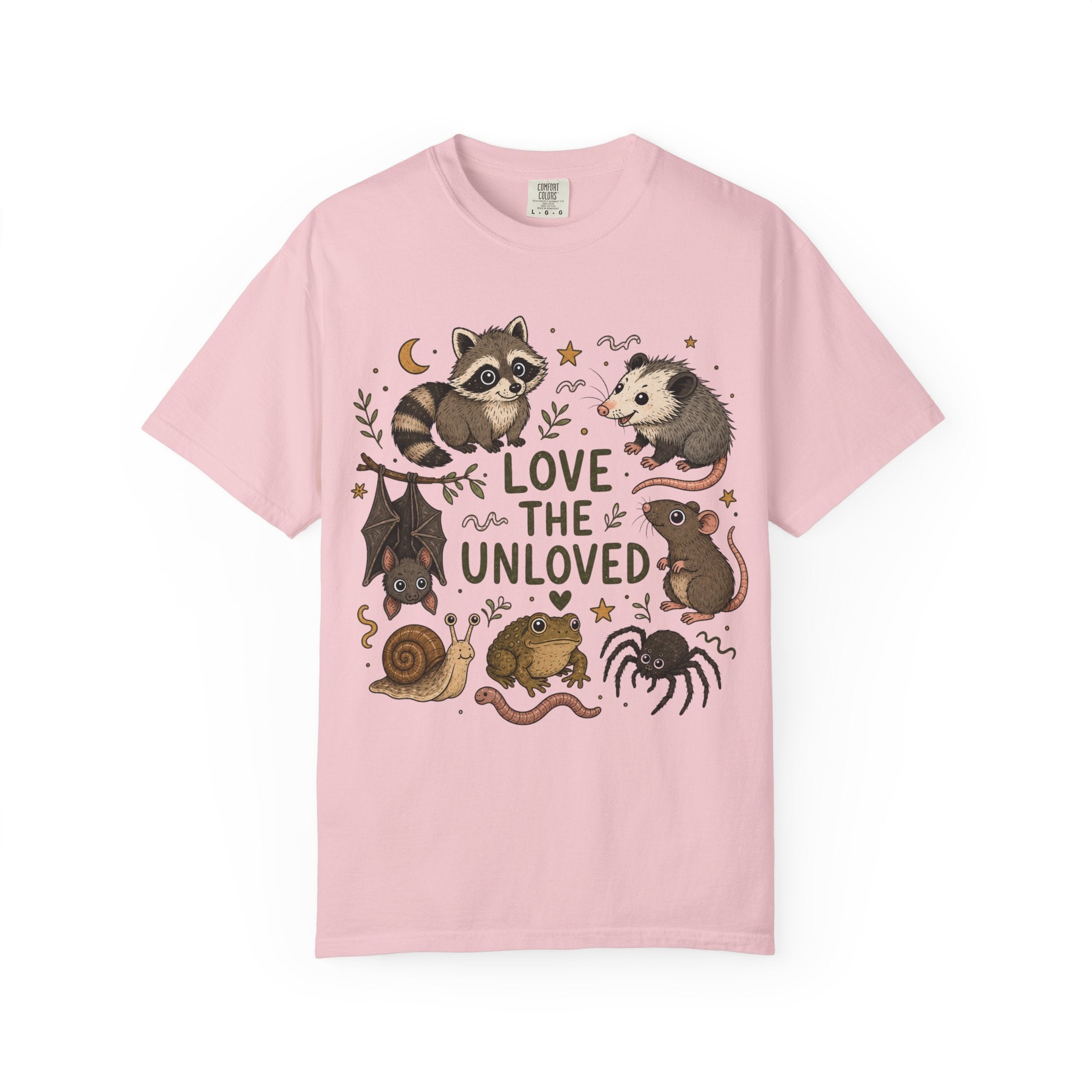 Love the Unloved T-Shirt — Cute Raccoon & Night Critters Tee