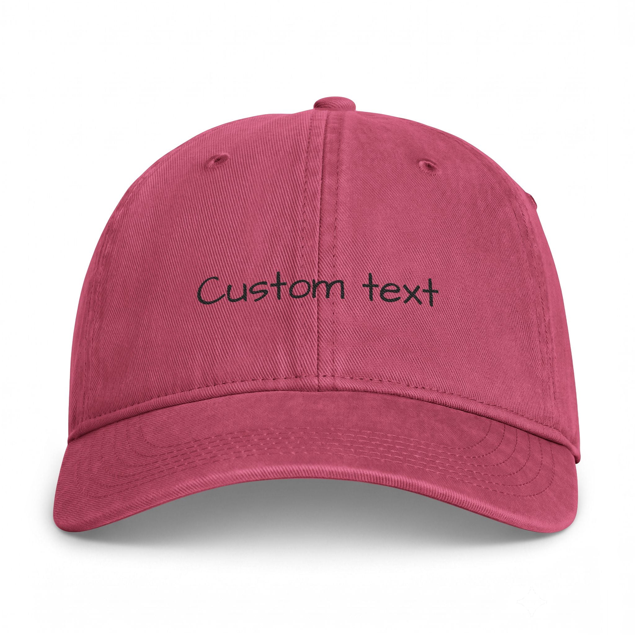Custom Text Coastal Washed Cap | Personalized Embroidered Baseball Hat | Custom Name Hat | Adjustable Gift for Her or Him