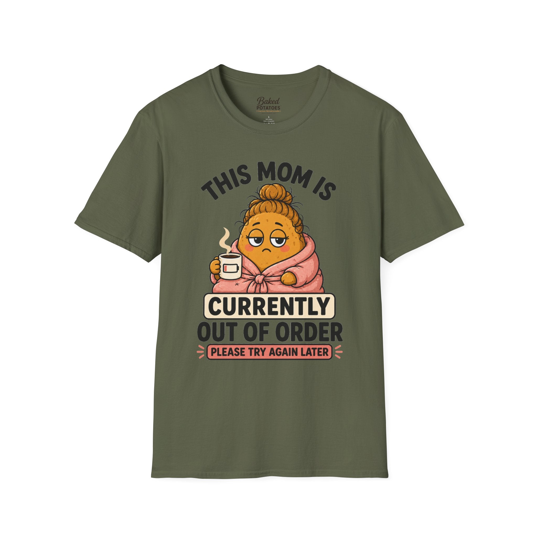 This Mom Is Currently Out Of Order T-Shirt | Funny Mom Coffee Tee