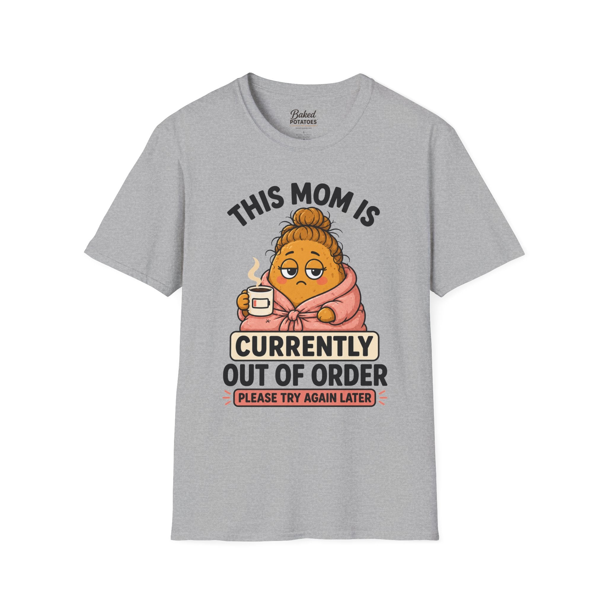 This Mom Is Currently Out Of Order T-Shirt | Funny Mom Coffee Tee