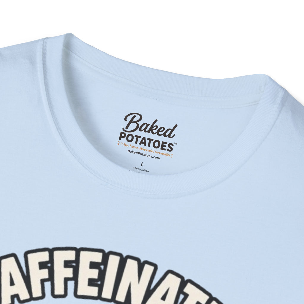 Coffee Potato T‑Shirt — “Overworked & Barely Functional” Coffee Humor Shirt