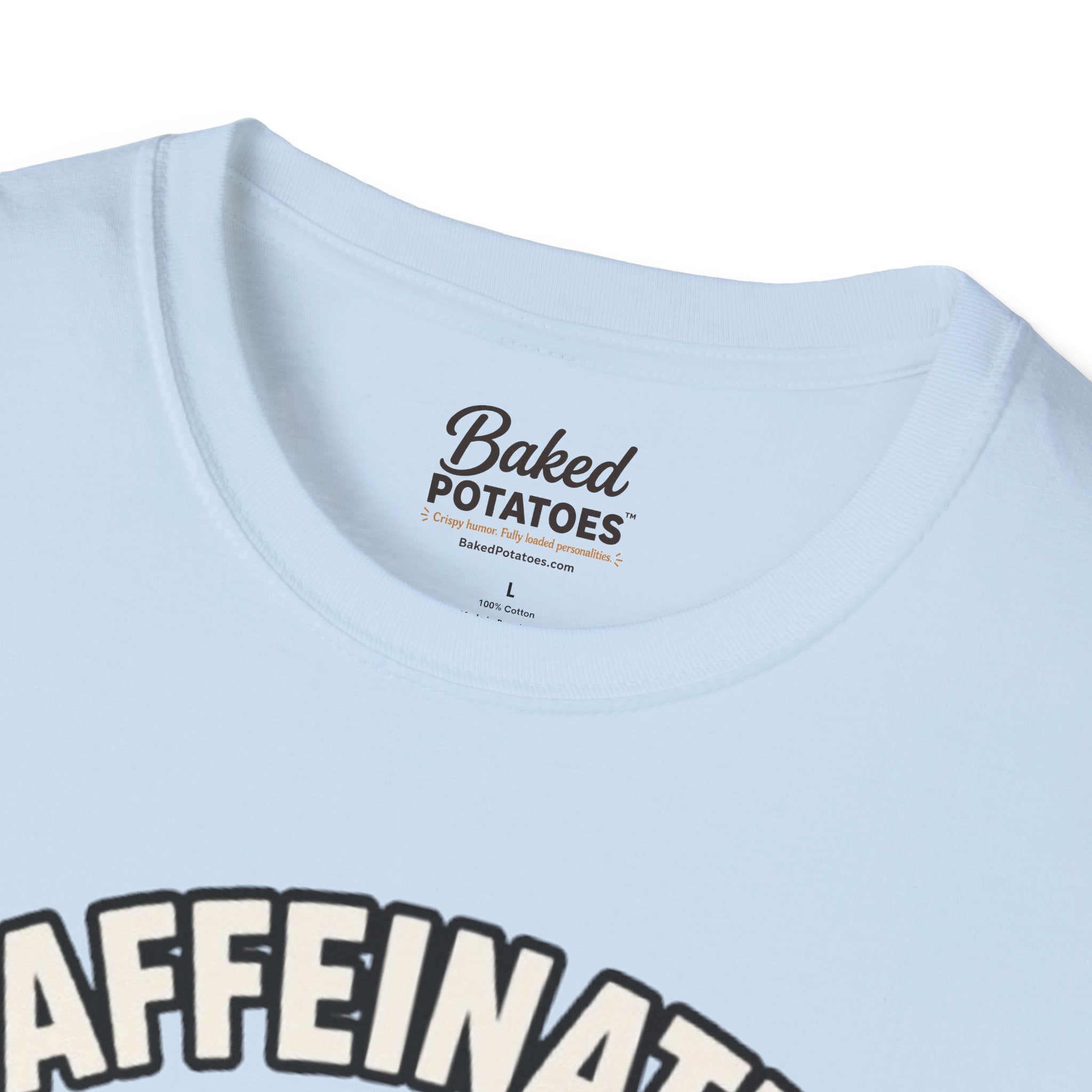 Coffee Potato T‑Shirt — “Overworked & Barely Functional” Coffee Humor Shirt