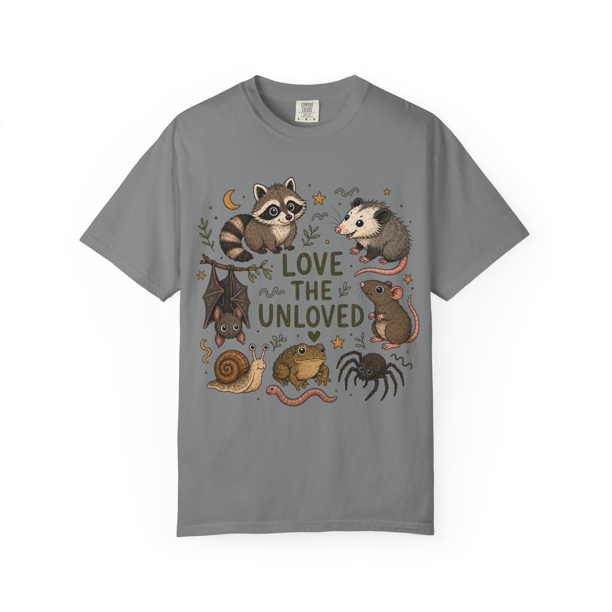 Love the Unloved T-Shirt — Cute Raccoon & Night Critters Tee