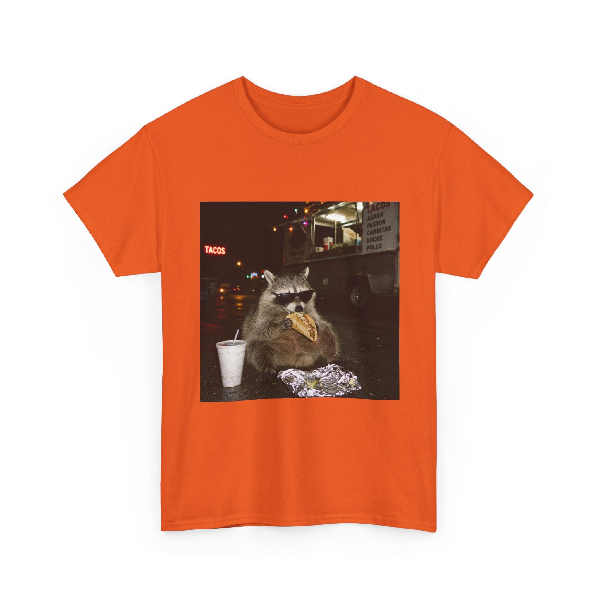 Raccoon Midnight Snack T-Shirt – Funny Urban Animal Photo Tee