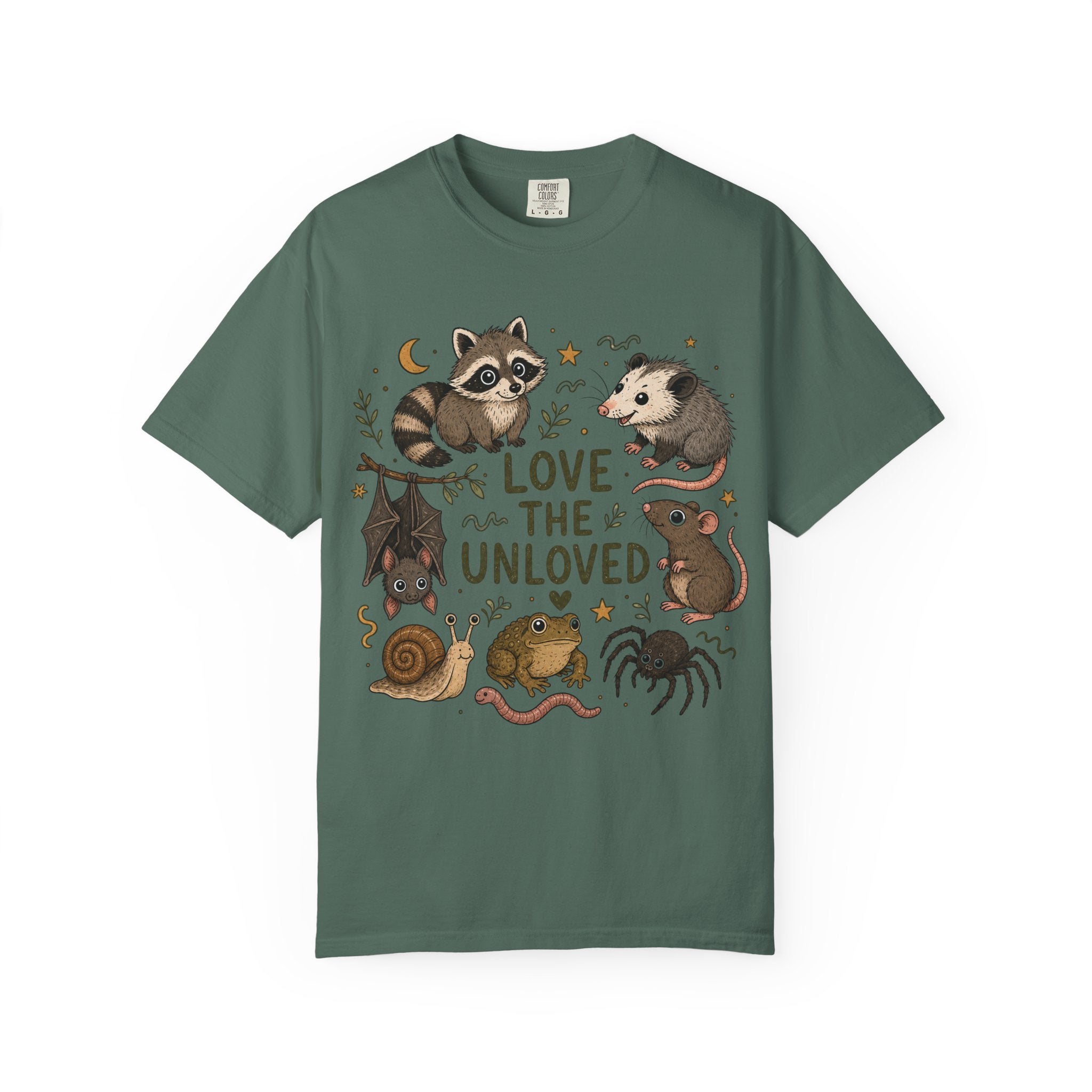 Love the Unloved T-Shirt — Cute Raccoon & Night Critters Tee