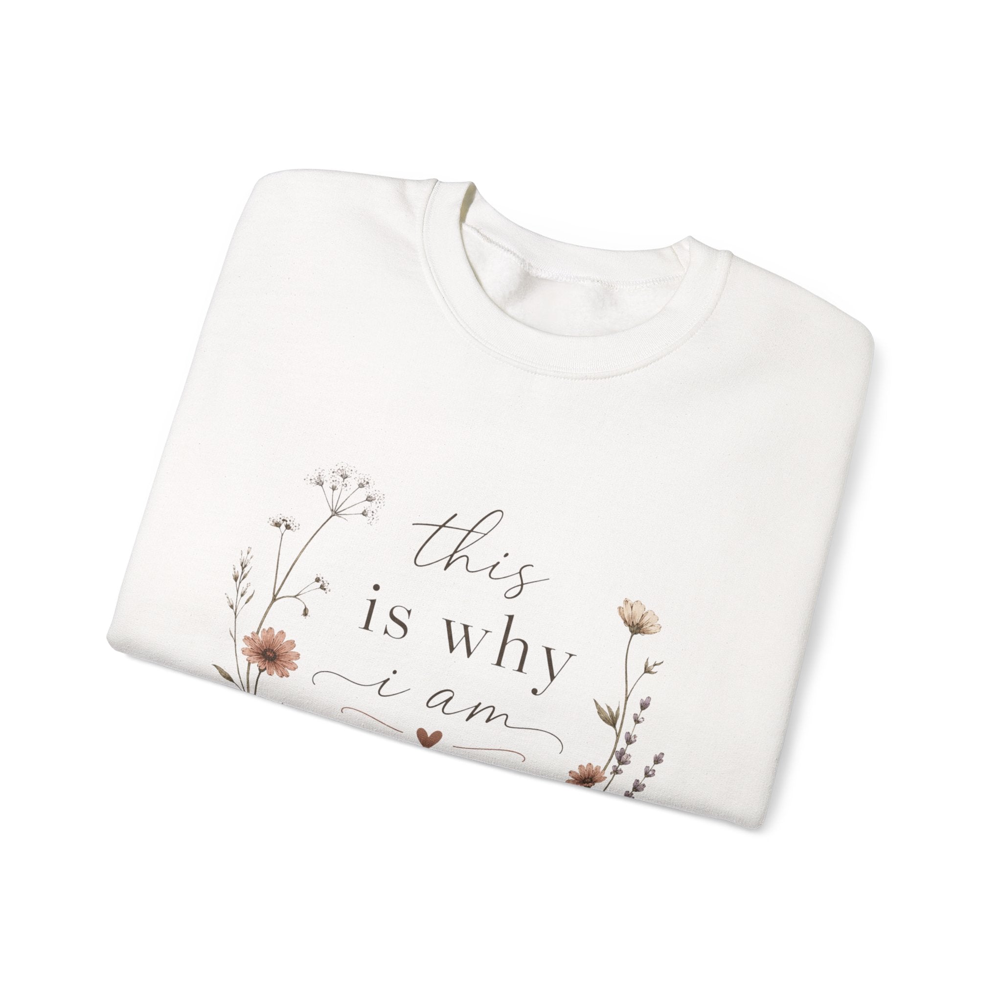 This Is Why I Am Mom sweatshirt Floral Mother's Day sweater Holiday gift floral design hoodie cottage core simple vintage feel