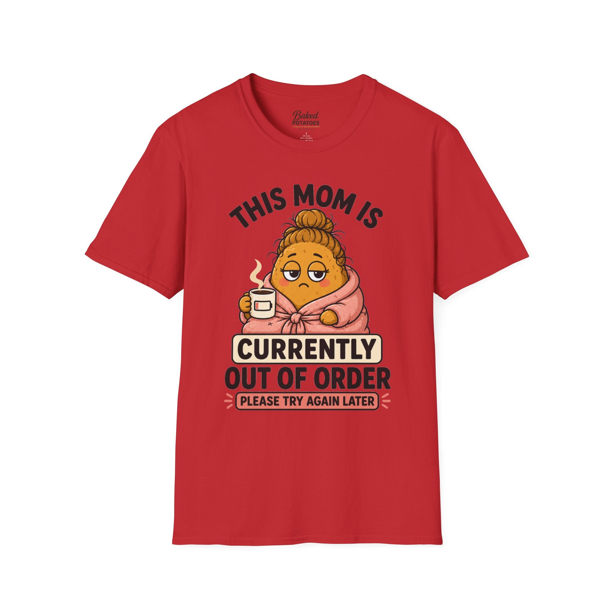 This Mom Is Currently Out Of Order T-Shirt | Funny Mom Coffee Tee