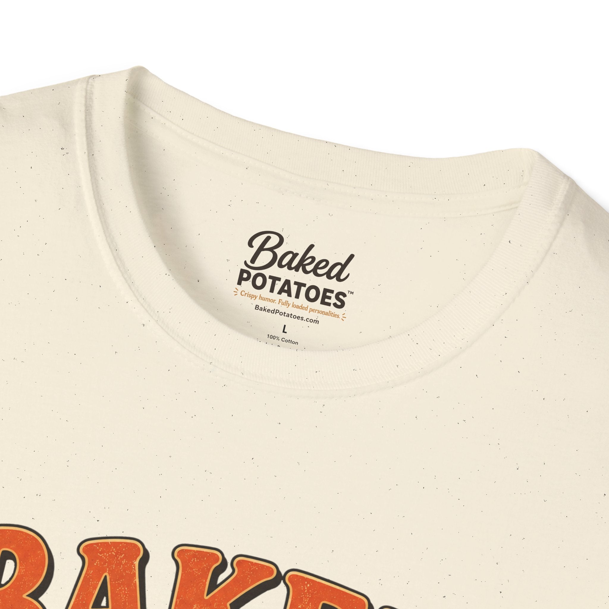 Beach T-Shirt "Baked and Beachy" | Beach Potato Graphic, Palm Tree, Sun, Relaxed