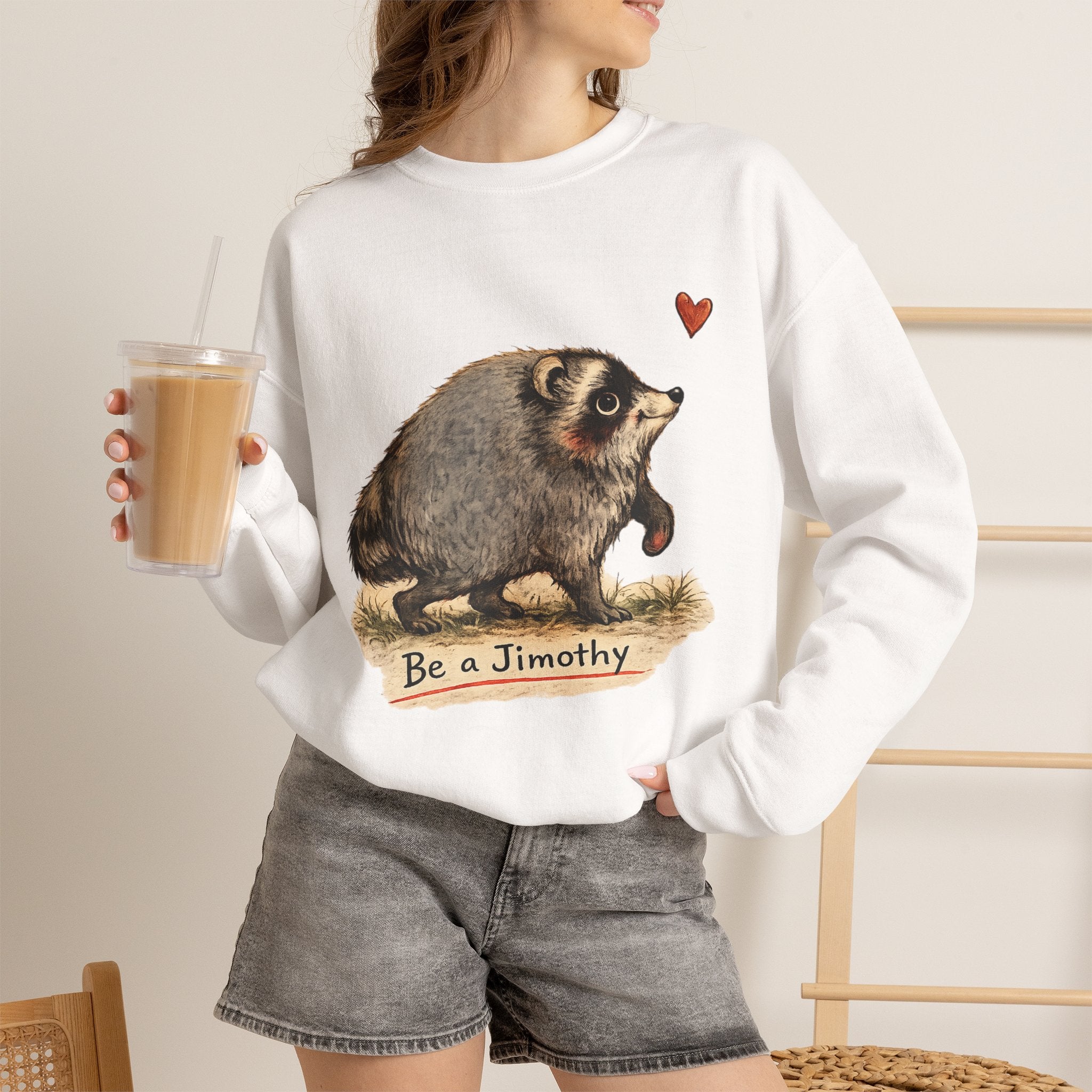 Jimothy Raccoon sweater, Viral Seattle Raccoon sweatshirt, Whimsical Watercolor Wildlife hoodie