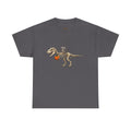 Raccoon Riding T-Rex Skeleton Tee Halloween Pumpkin Dinosaur Shirt funny raccoon halloween tshirt