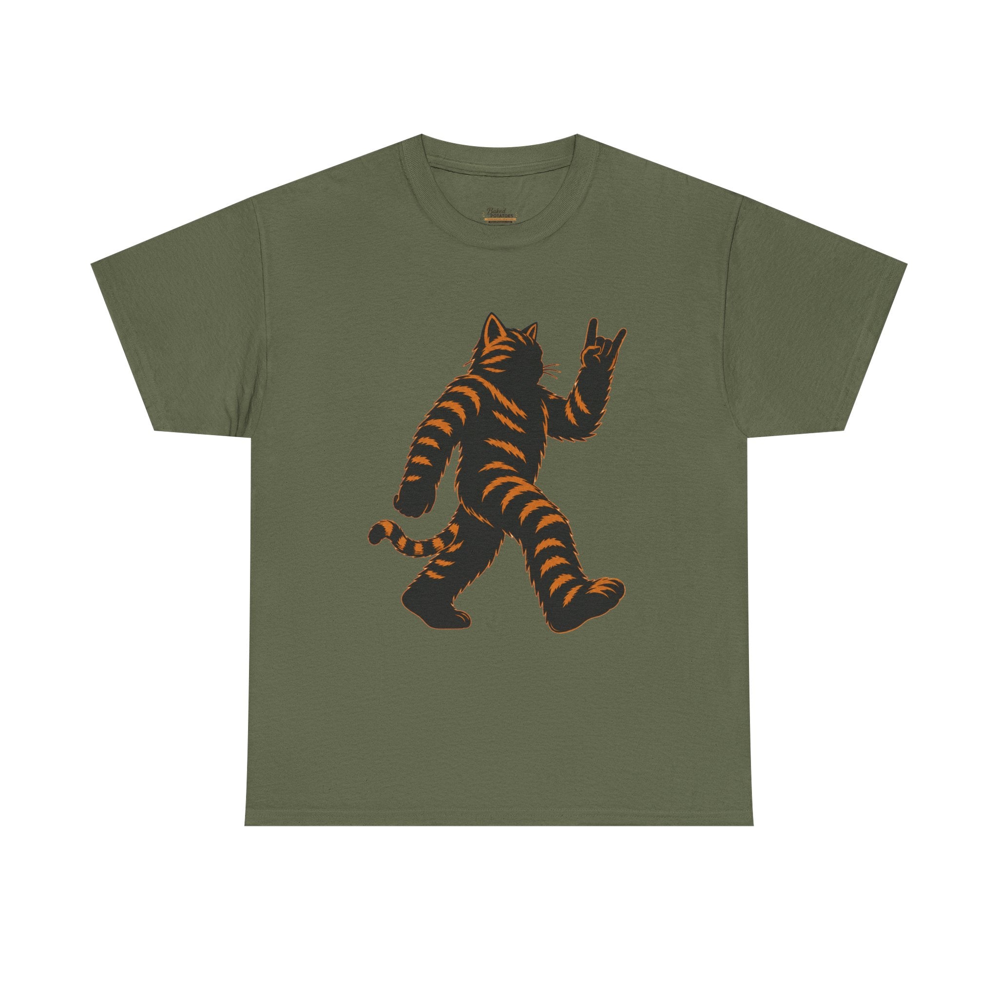 Fierce feline sasquatch mascot tee shirt Vintage kitty Sasquatch Nature Tee, Woodland Cryptid Graphic T-Shirt, Outdoor Adventure Gift