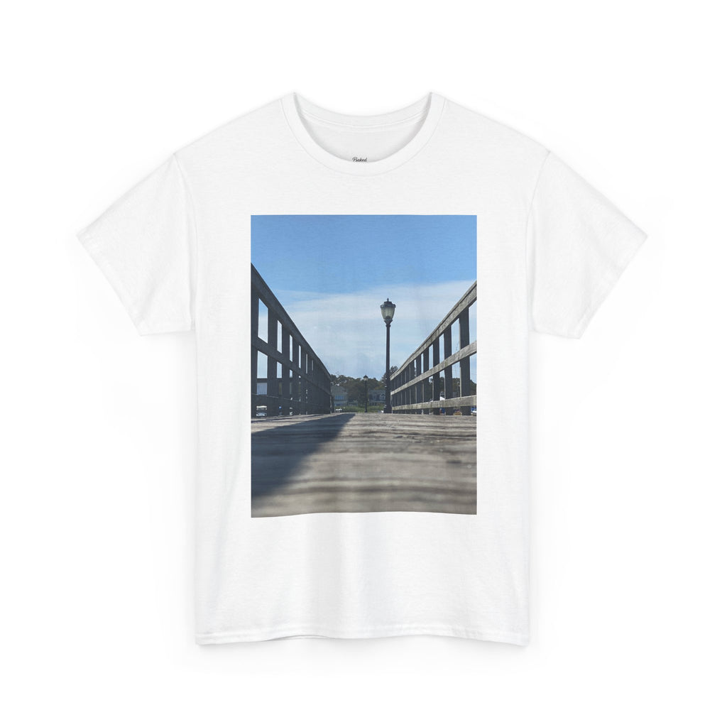 Boardwalk and Lights tee outside adventure long island original photo