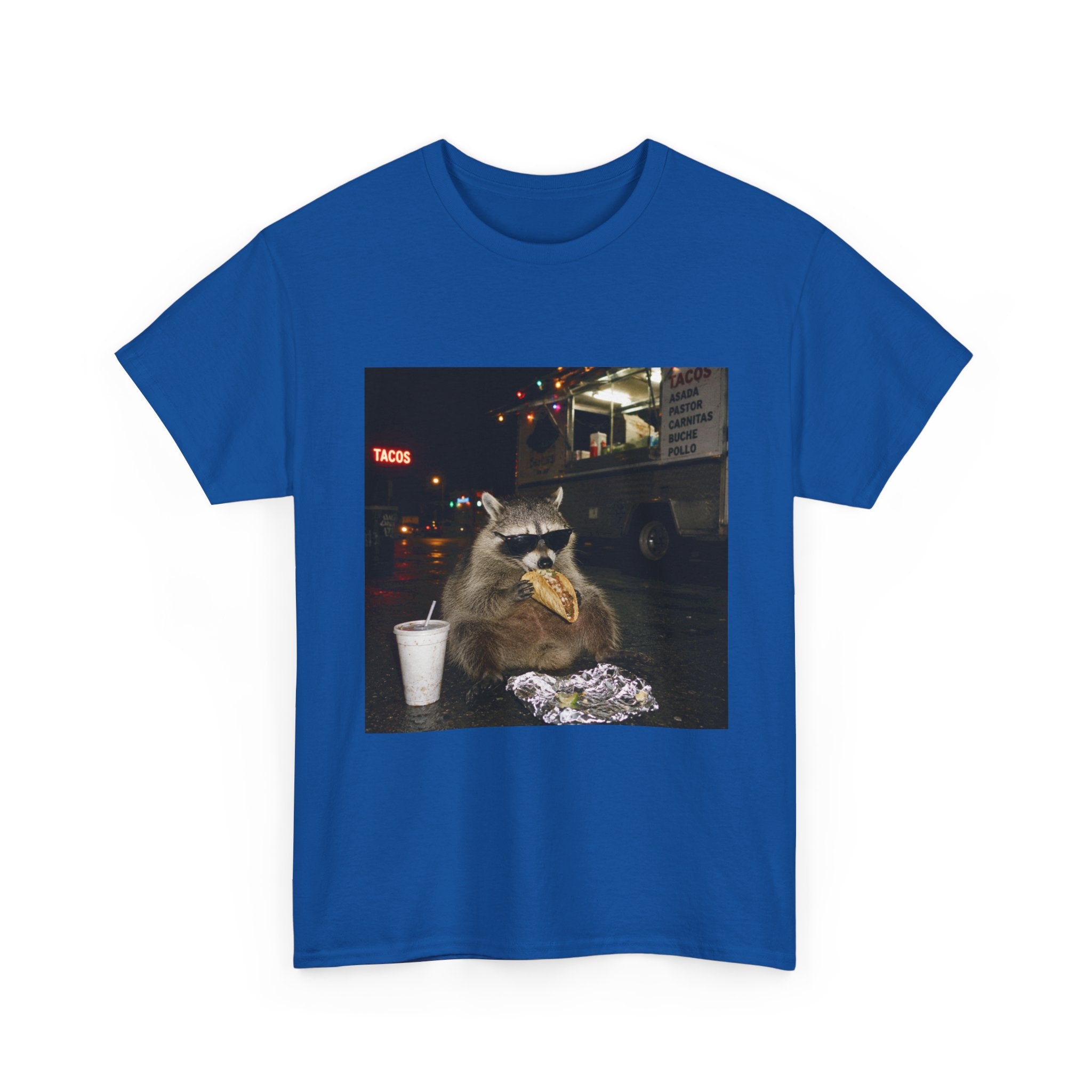 Raccoon Midnight Snack T-Shirt – Funny Urban Animal Photo Tee