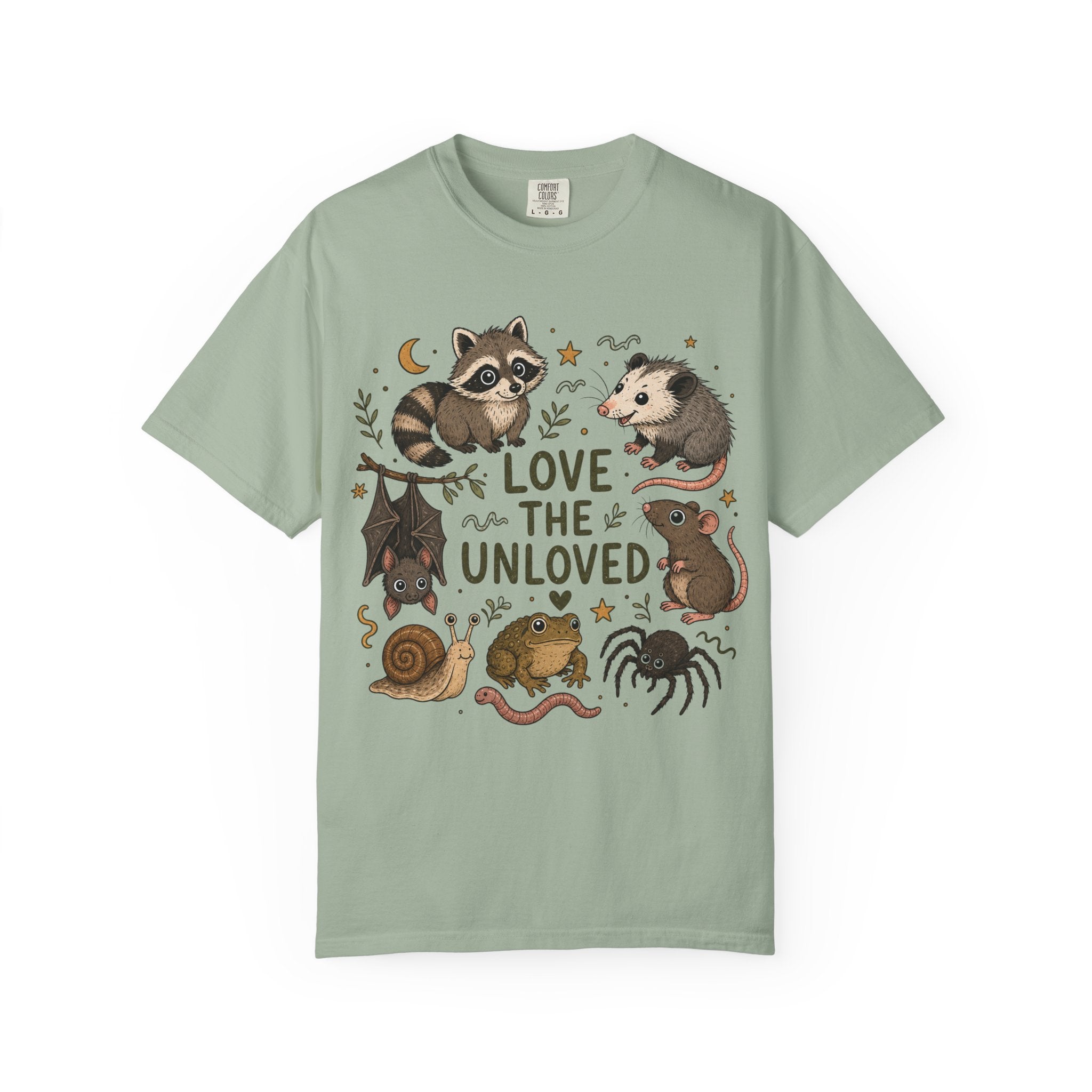 Love the Unloved T-Shirt — Cute Raccoon & Night Critters Tee