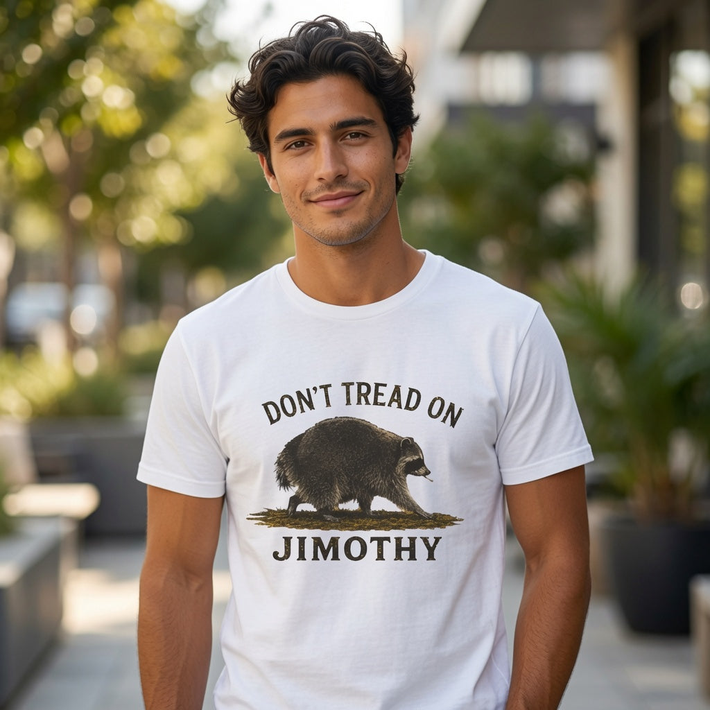 Jimothy Raccoon Shirt, Viral Seattle Raccoon Tee, Whimsical Watercolor Wildlife T-Shirt