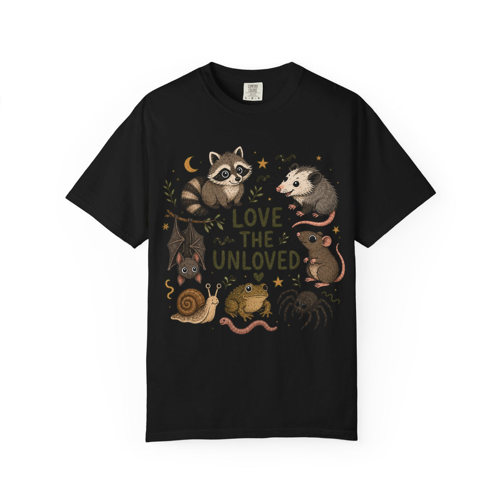 Love the Unloved T-Shirt — Cute Raccoon & Night Critters Tee