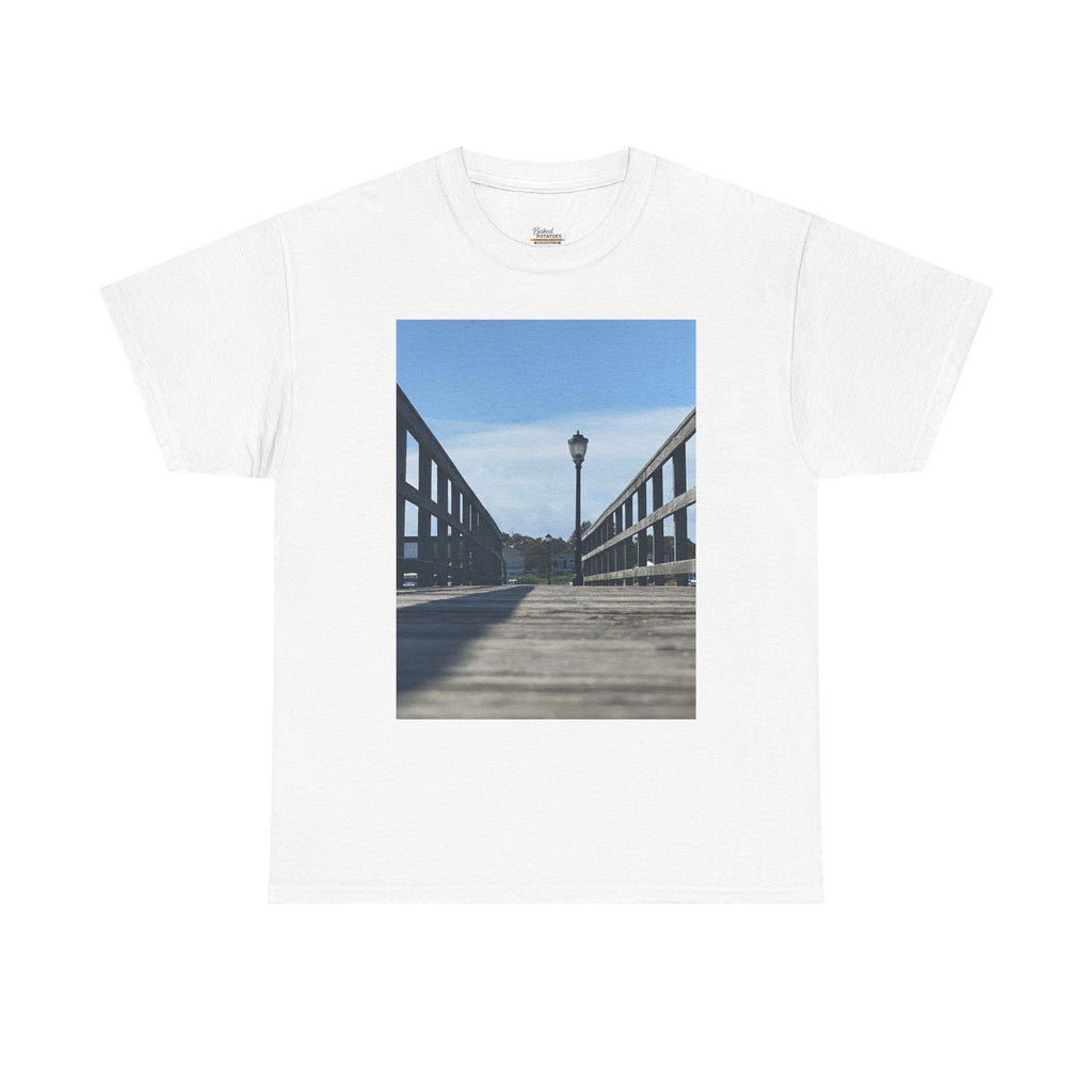 Boardwalk and Lights tee outside adventure long island original photo