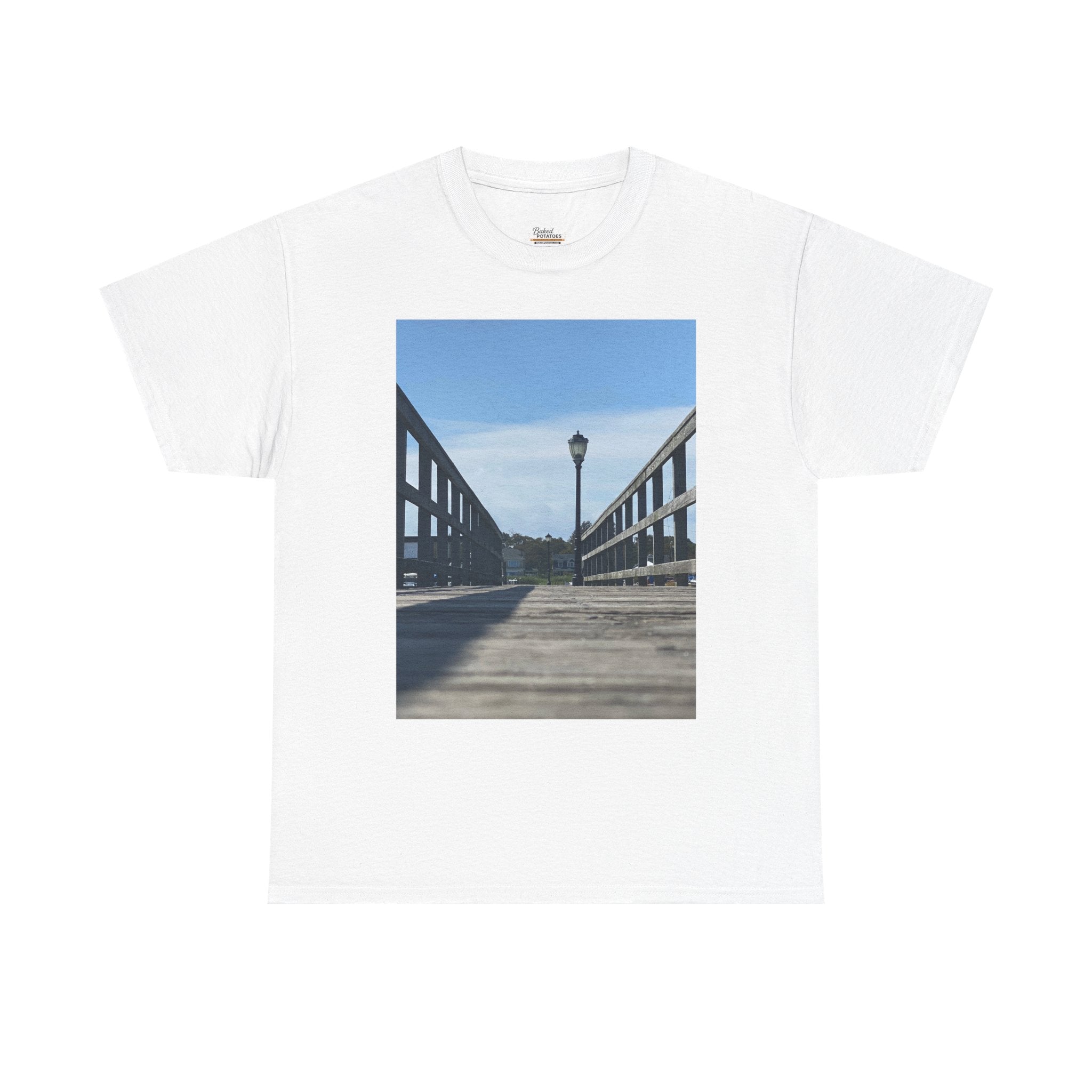 Boardwalk and Lights tee outside adventure long island original photo