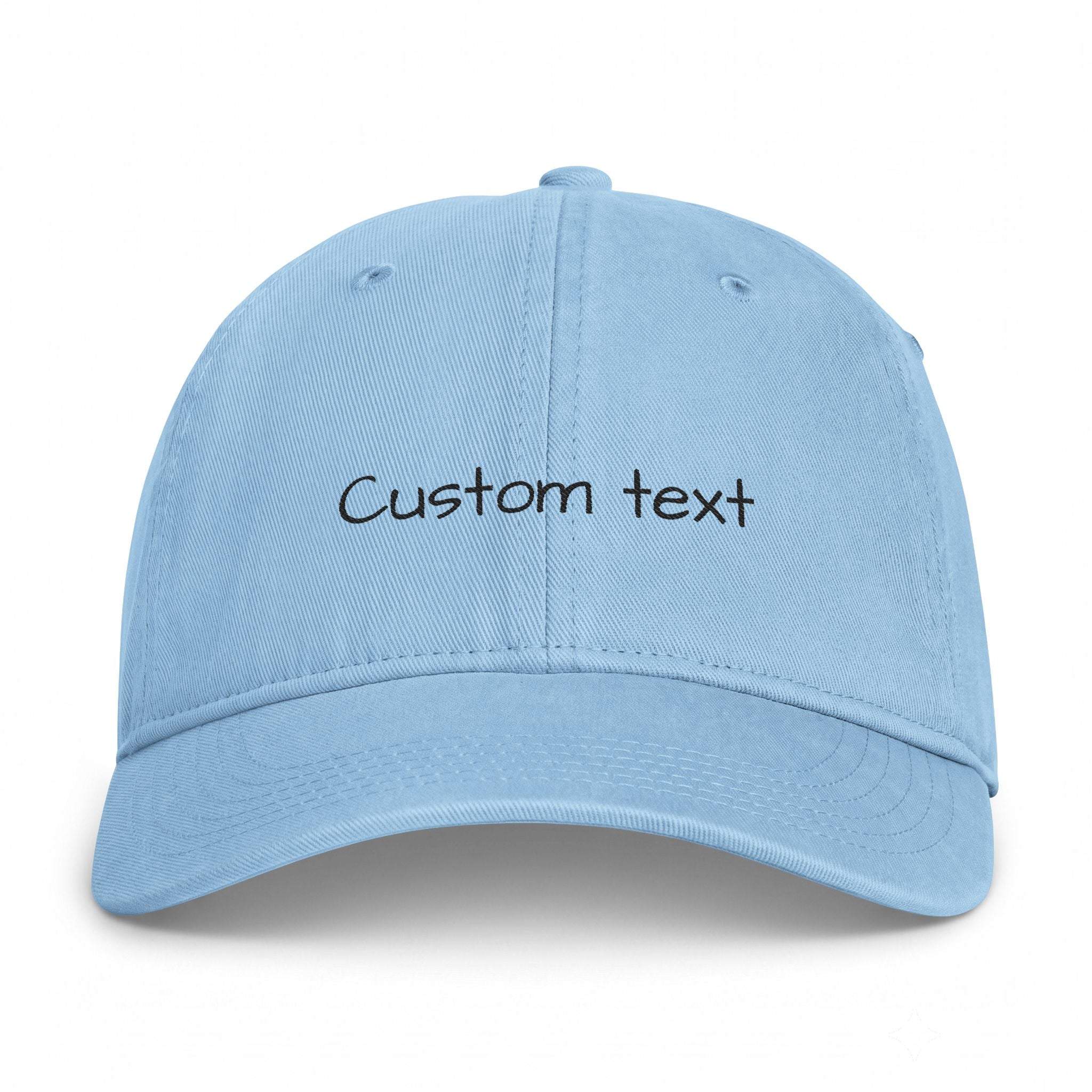 Custom Text Coastal Washed Cap | Personalized Embroidered Baseball Hat | Custom Name Hat | Adjustable Gift for Her or Him