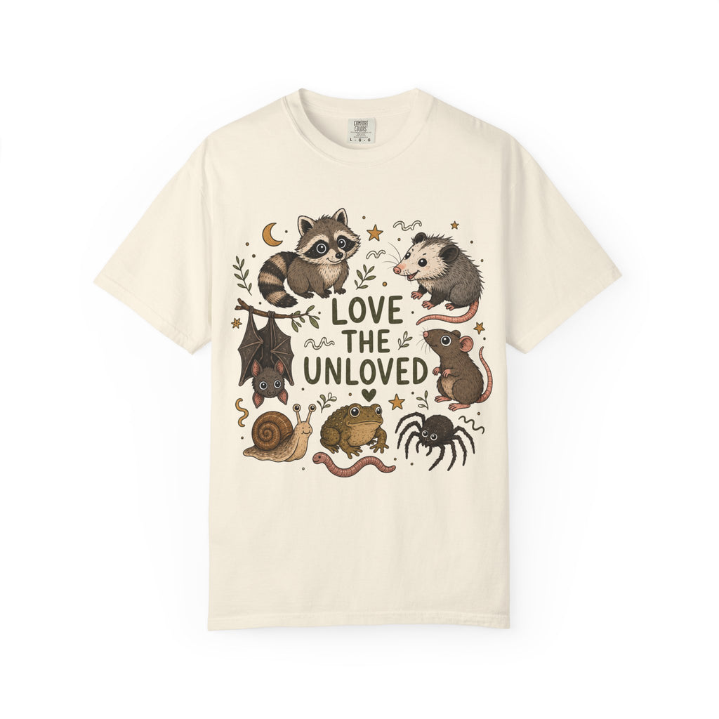 Love the Unloved T-Shirt — Cute Raccoon & Night Critters Tee