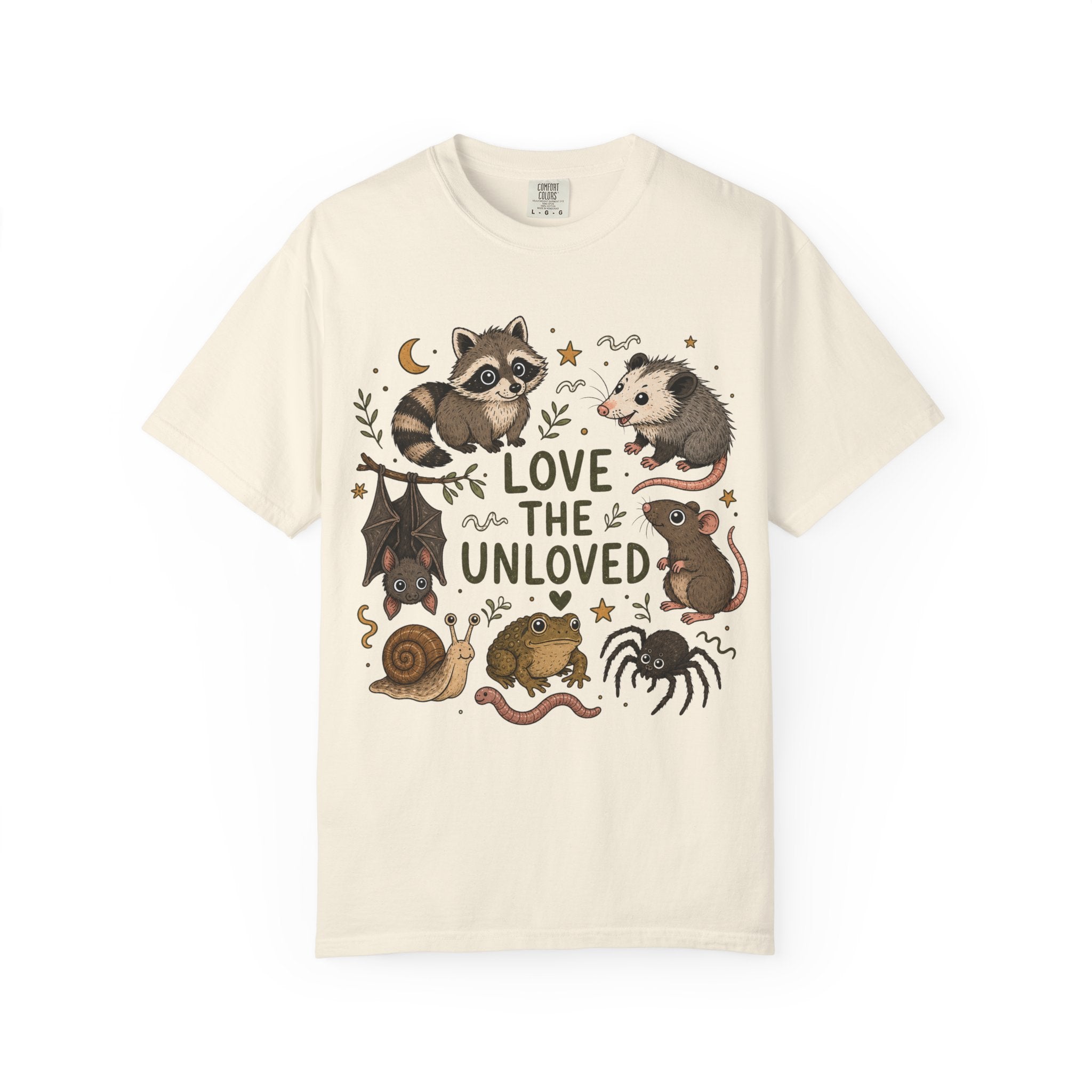 Love the Unloved T-Shirt — Cute Raccoon & Night Critters Tee