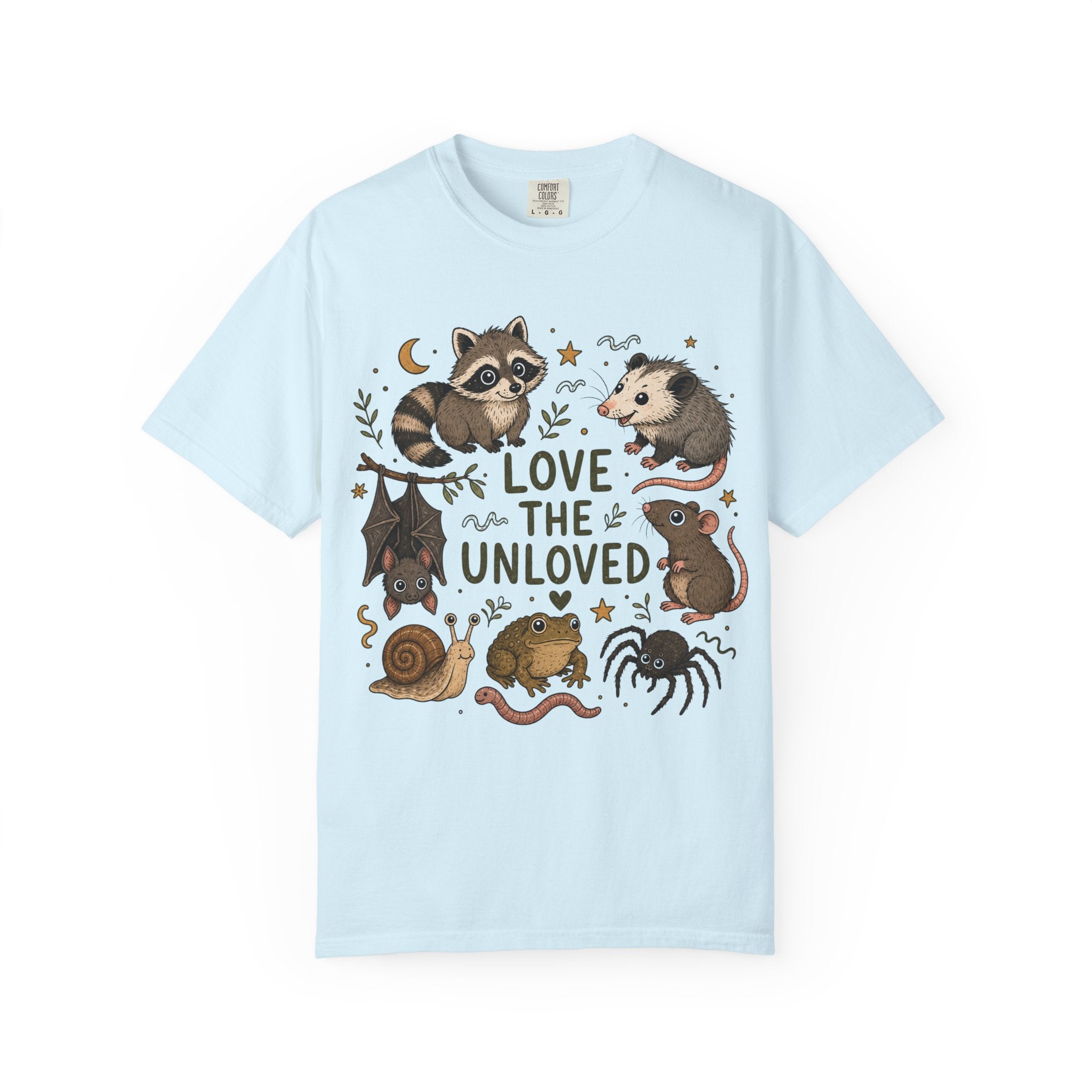Love the Unloved T-Shirt — Cute Raccoon & Night Critters Tee