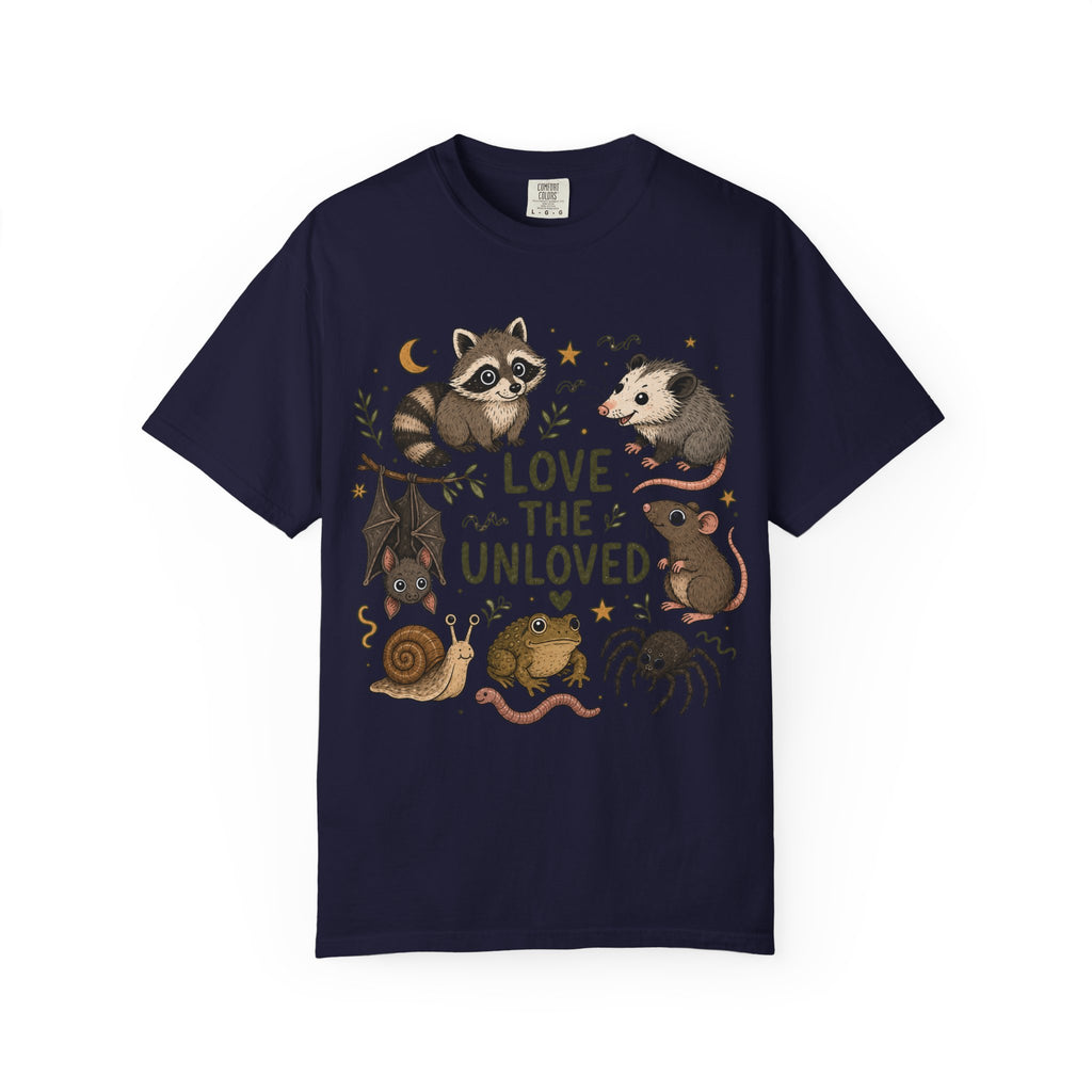 Love the Unloved T-Shirt — Cute Raccoon & Night Critters Tee