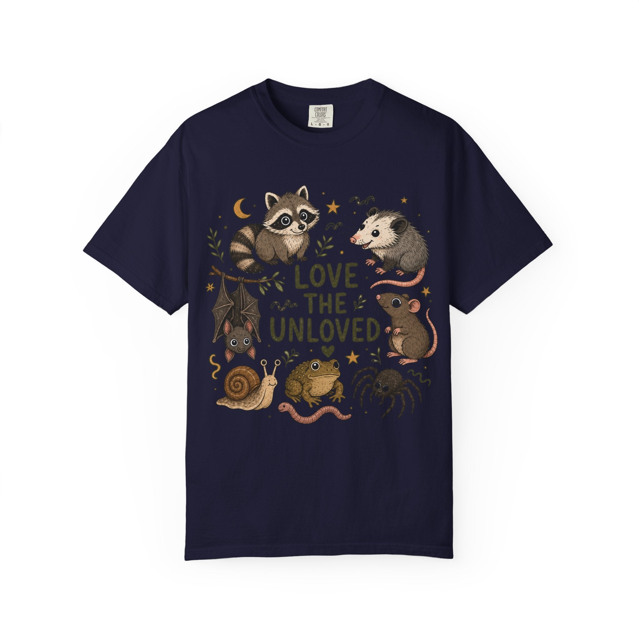 Love the Unloved T-Shirt — Cute Raccoon & Night Critters Tee