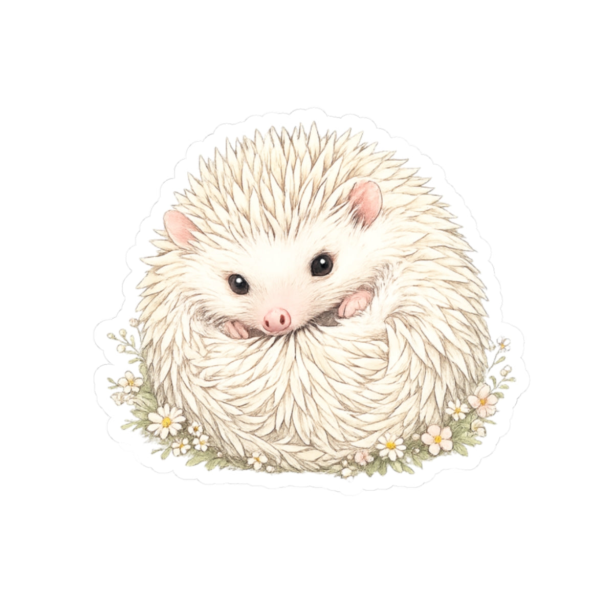 CuteHedgehog Kiss-Cut Sticker Adorable hegie sticker hedgehog decal