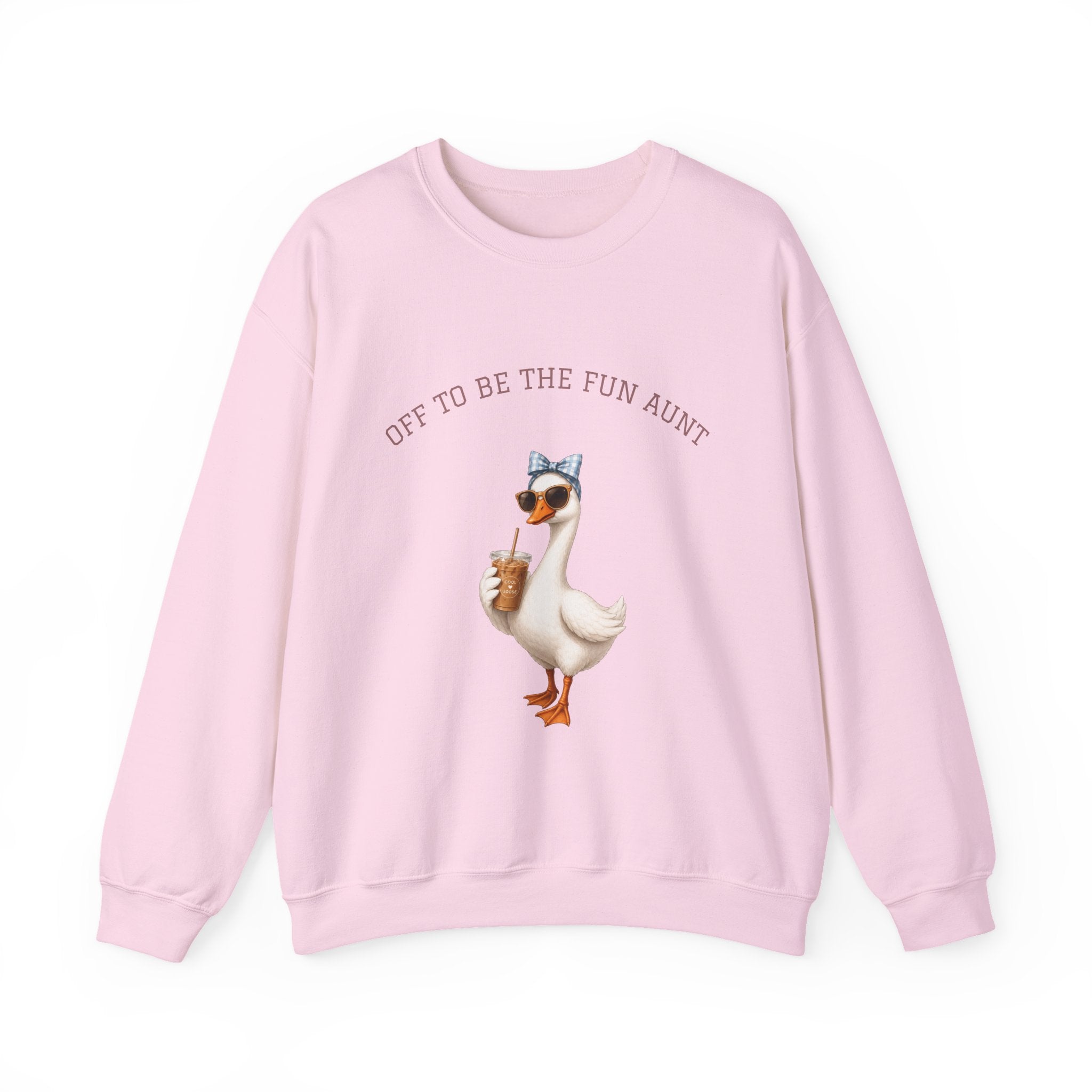 Funny Aunt Goose Gift for Aunt  Off To Be Fun Aunt SWEATER Aunt Gift  Pregnancy Announcement for Sister  Future Aunt HOODIE  iced coffee SWEATSHIRT