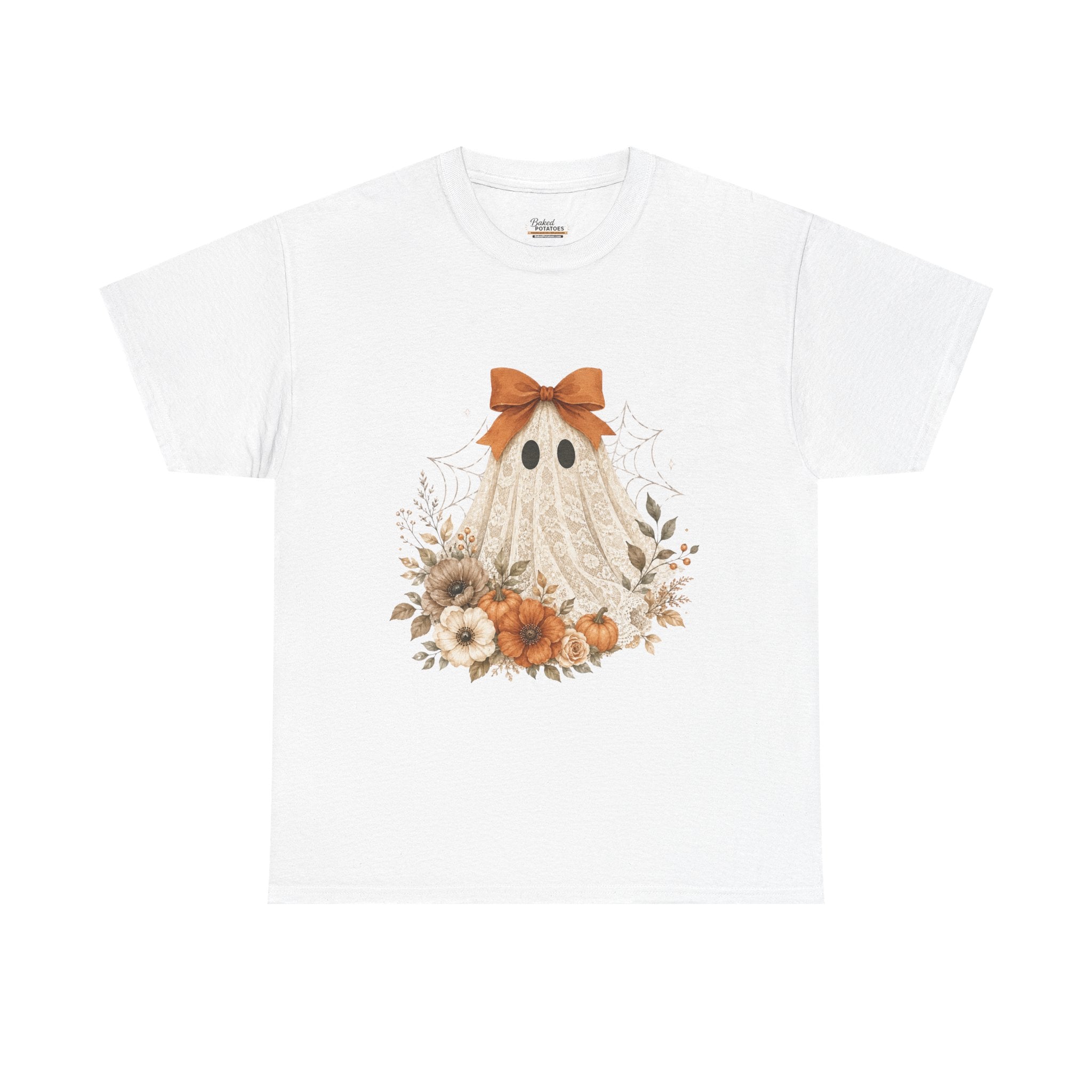Ghost with Fall Flowers T-Shirt