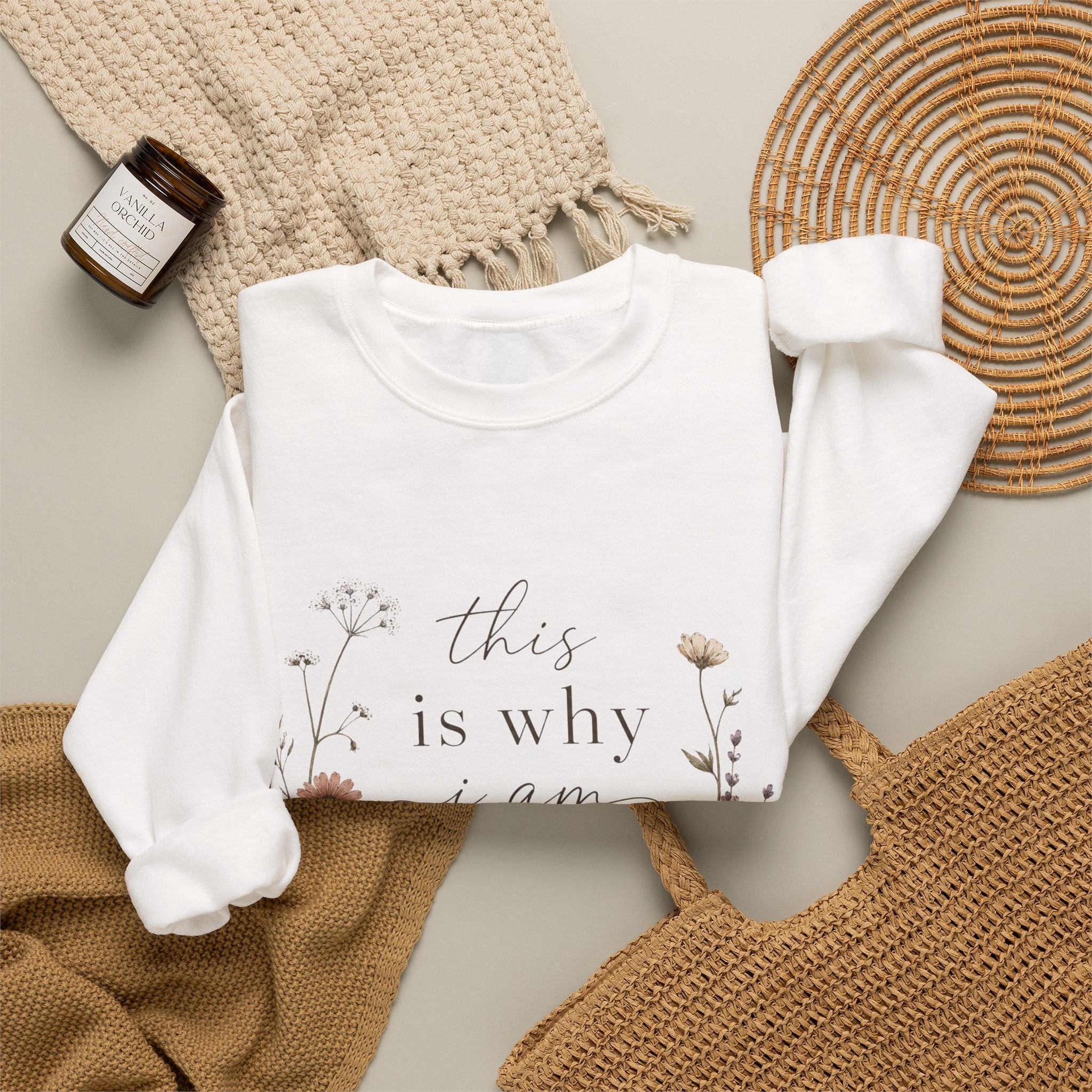 This Is Why I Am Mom sweatshirt Floral Mother's Day sweater Holiday gift floral design hoodie cottage core simple vintage feel