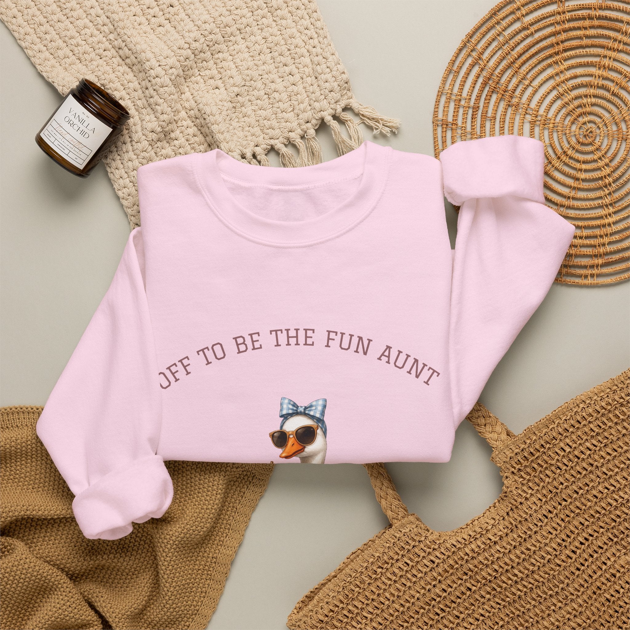Funny Aunt Goose Gift for Aunt  Off To Be Fun Aunt SWEATER Aunt Gift  Pregnancy Announcement for Sister  Future Aunt HOODIE  iced coffee SWEATSHIRT