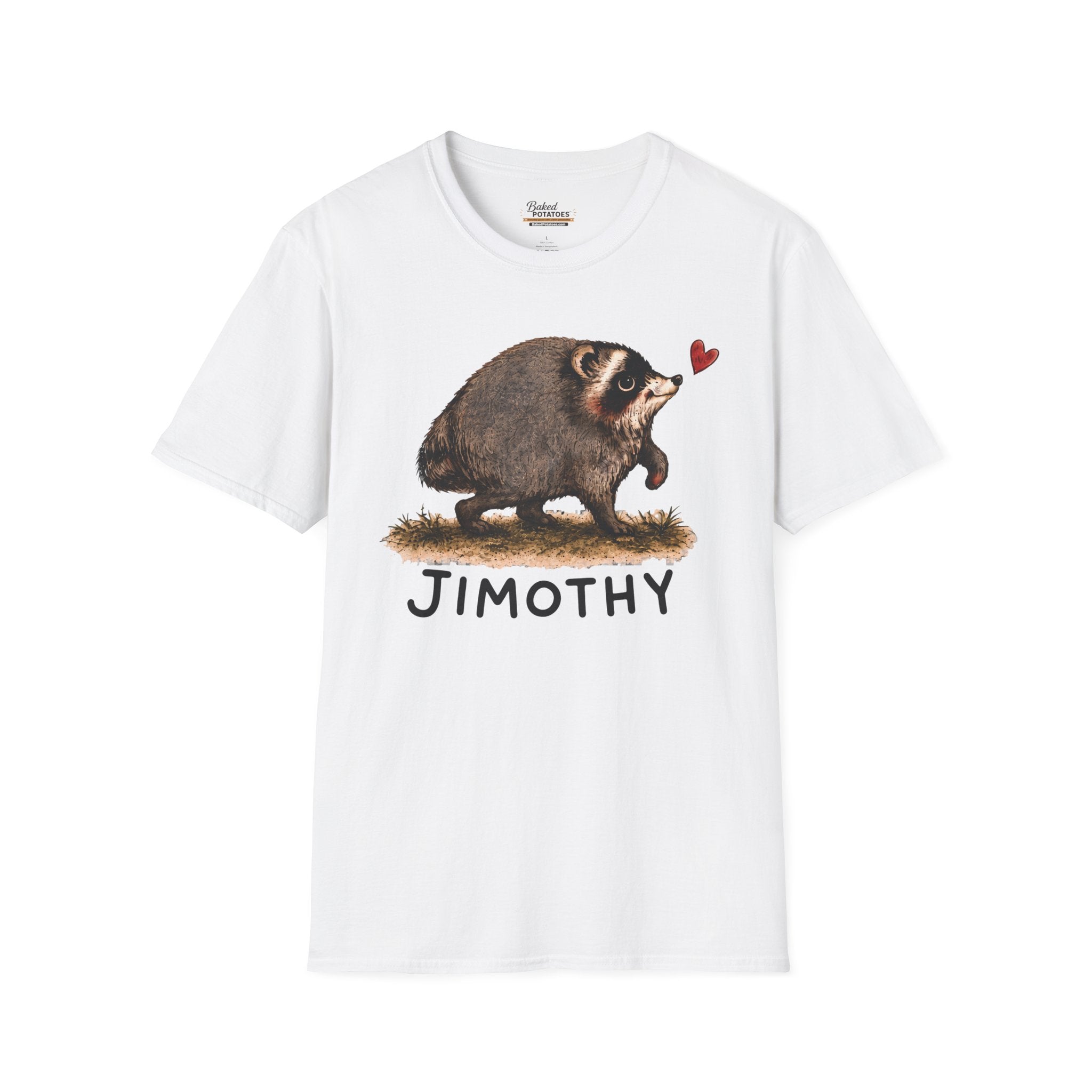 Jimothy Raccoon Shirt, Viral Seattle Raccoon Tee, Whimsical Watercolor Wildlife T-Shirt