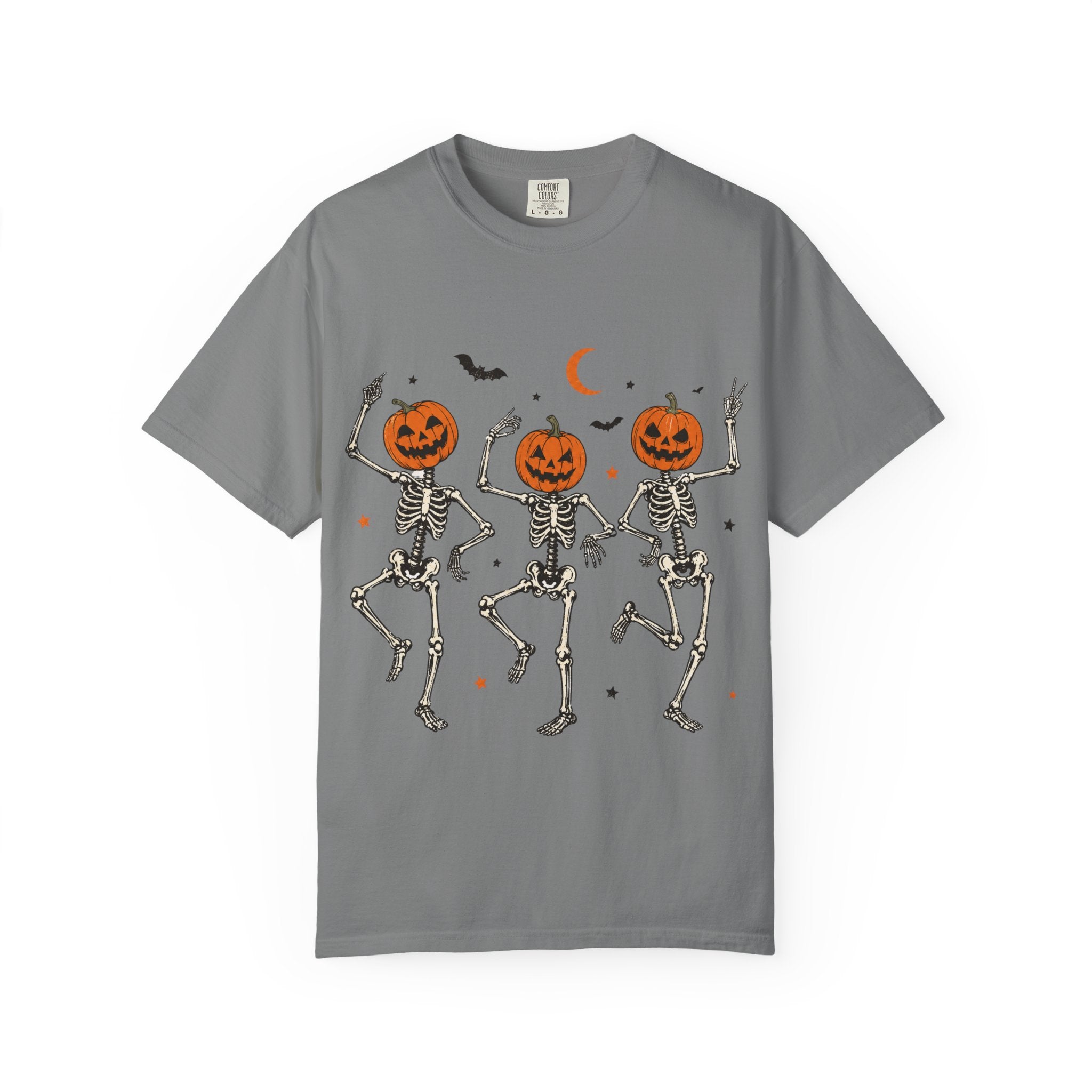 Dancing Skeleton Pumpkin Shirt, Retro Halloween Shirt, Womens Halloween Shirt, Cute Fall Shirt, Spooky Season, Pumpkin Face