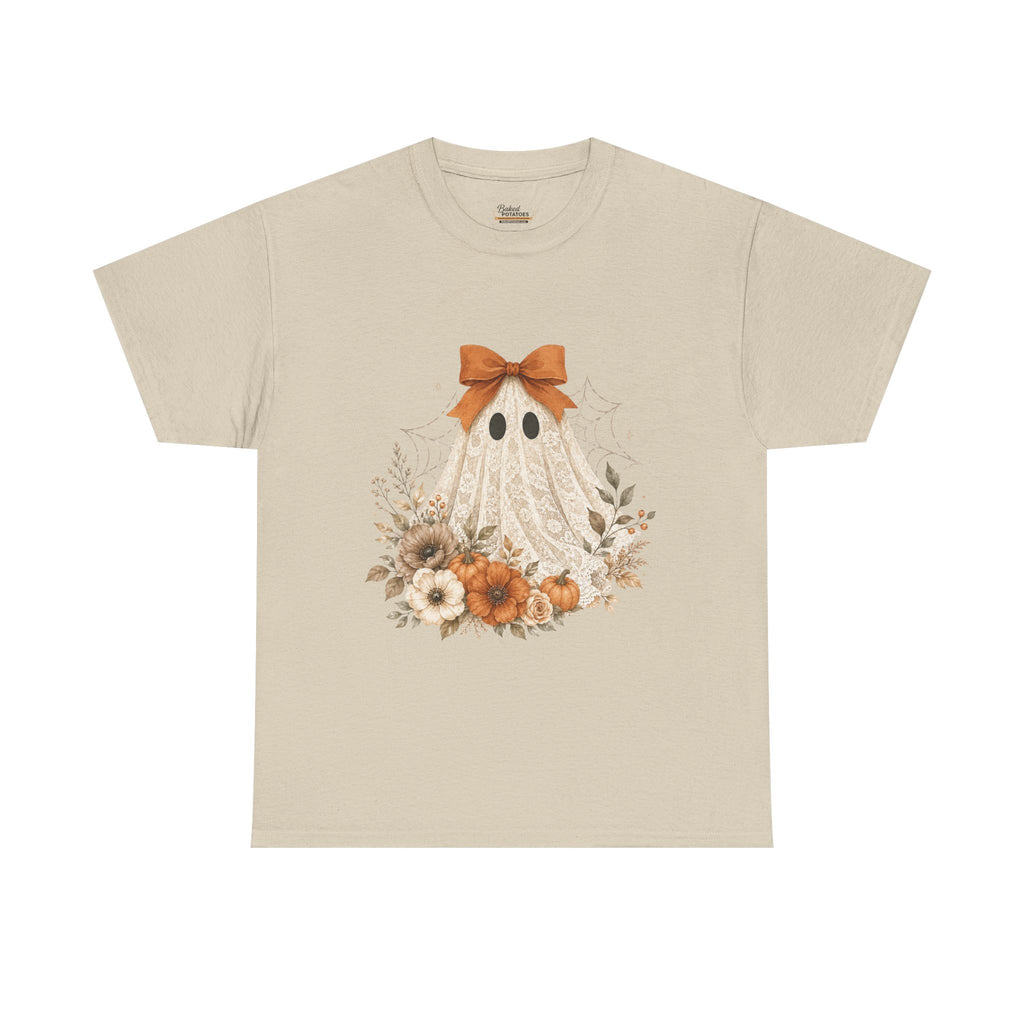 Ghost with Fall Flowers T-Shirt