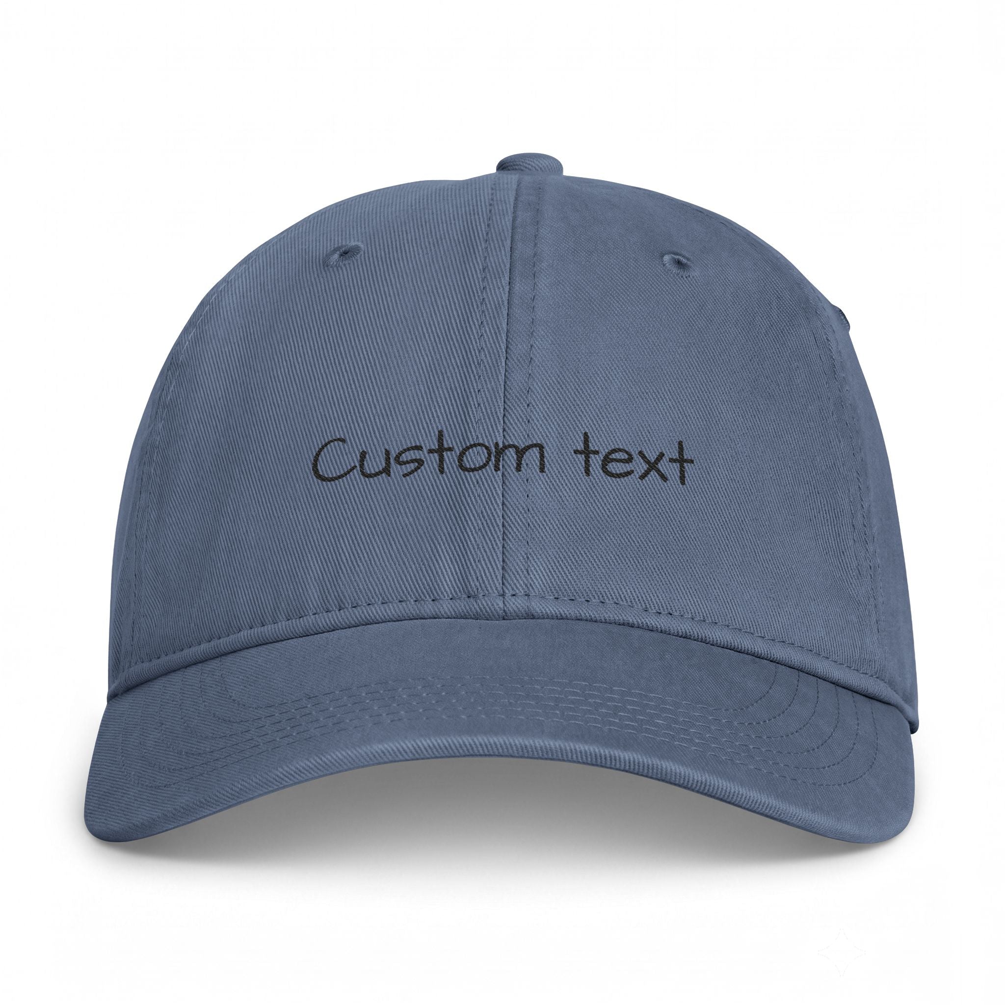 Custom Text Coastal Washed Cap | Personalized Embroidered Baseball Hat | Custom Name Hat | Adjustable Gift for Her or Him