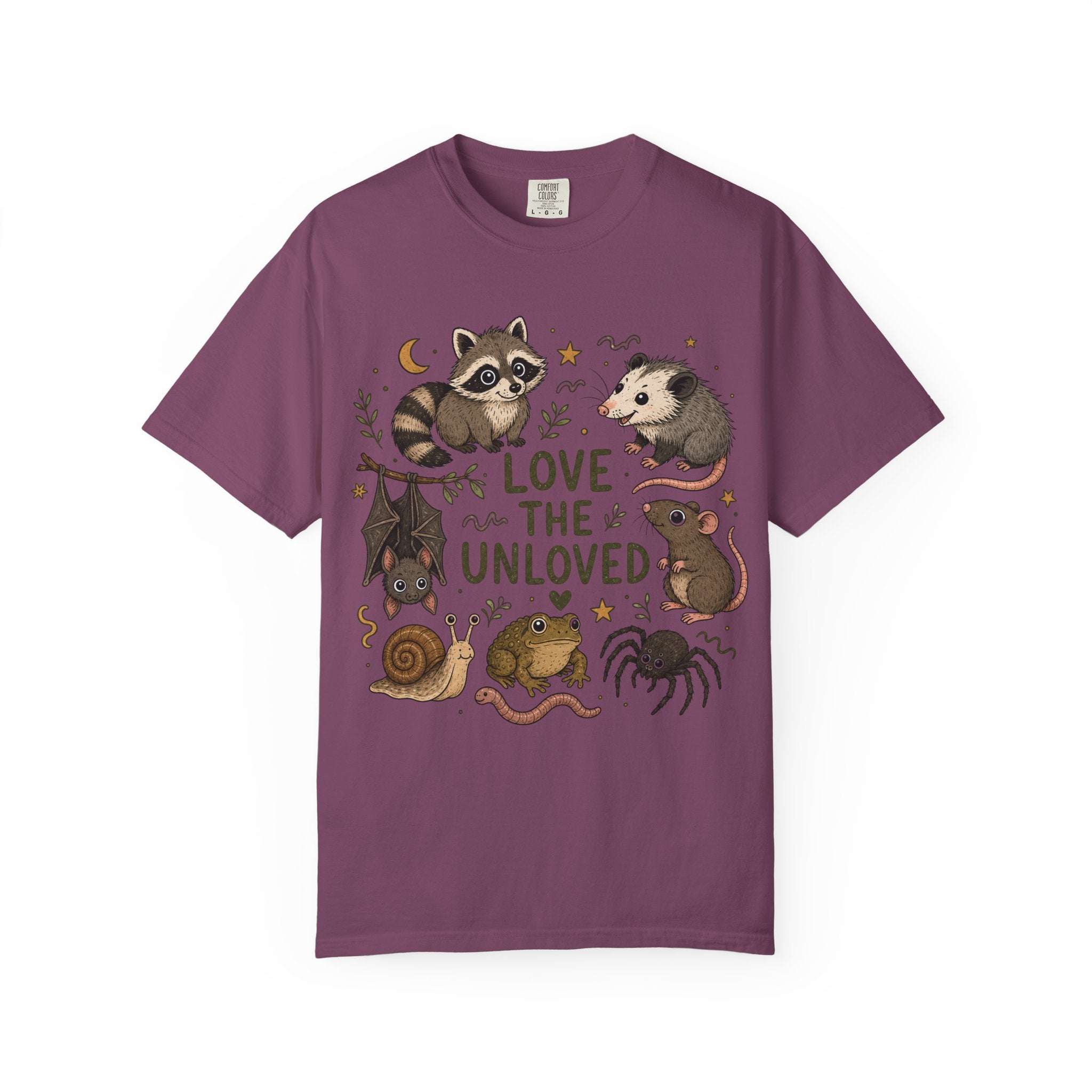 Love the Unloved T-Shirt — Cute Raccoon & Night Critters Tee