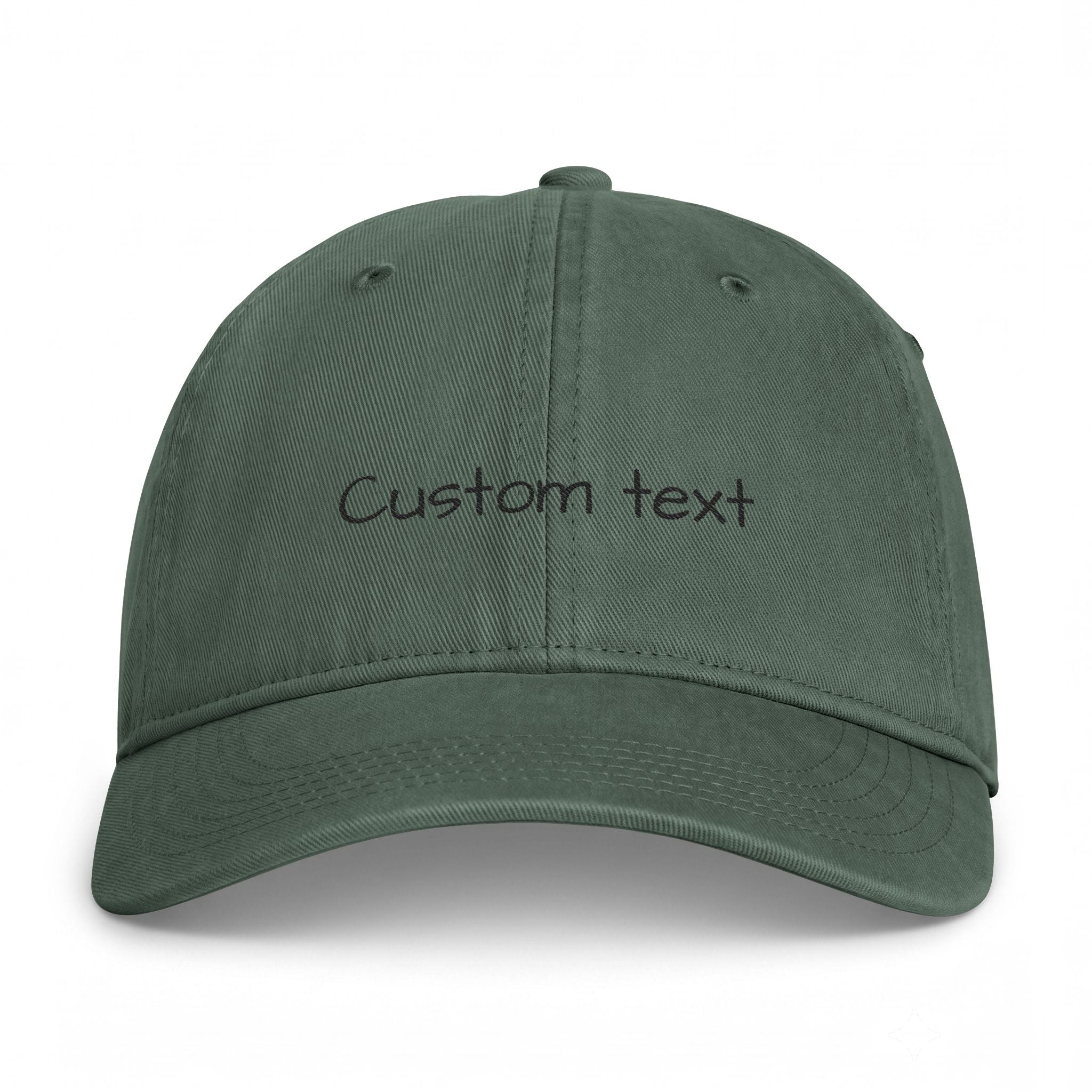 Custom Text Coastal Washed Cap | Personalized Embroidered Baseball Hat | Custom Name Hat | Adjustable Gift for Her or Him