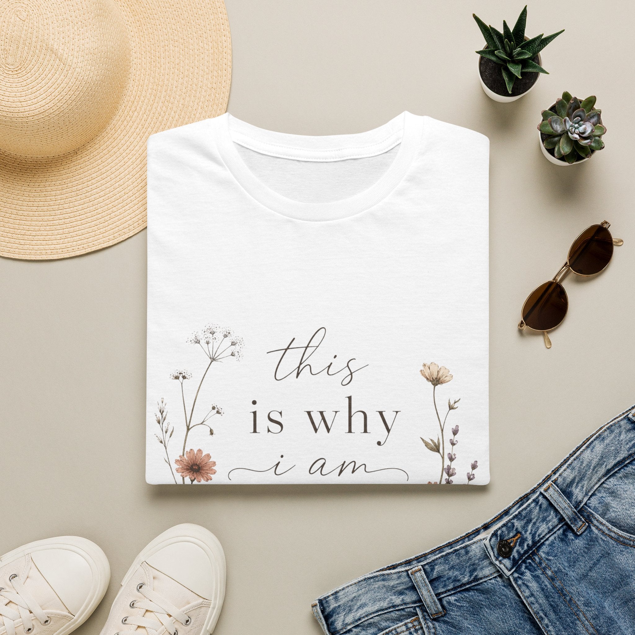 This Is Why I Am Mom T-Shirt  Floral Mother's Day Tee Holiday gift floral design tee shirt cottage core simple vintage feel
