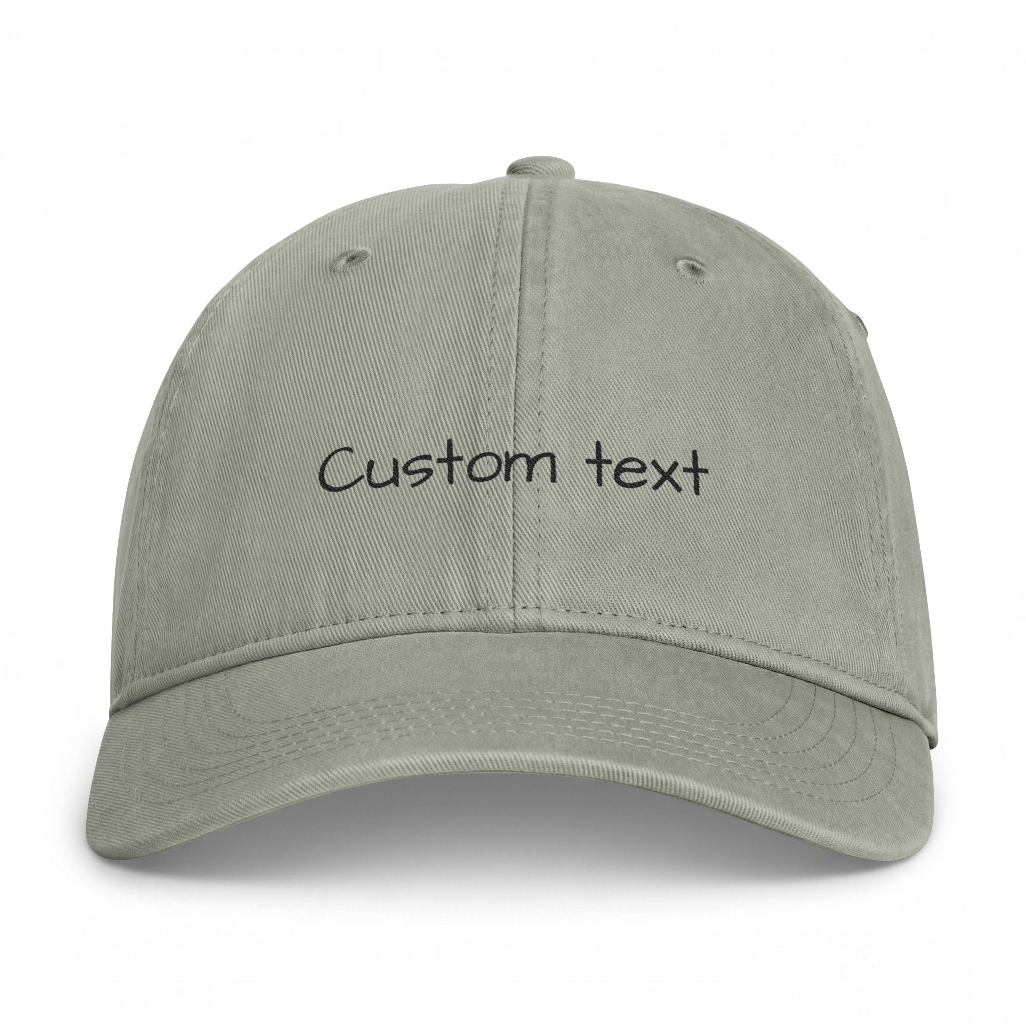 Custom Text Coastal Washed Cap | Personalized Embroidered Baseball Hat | Custom Name Hat | Adjustable Gift for Her or Him