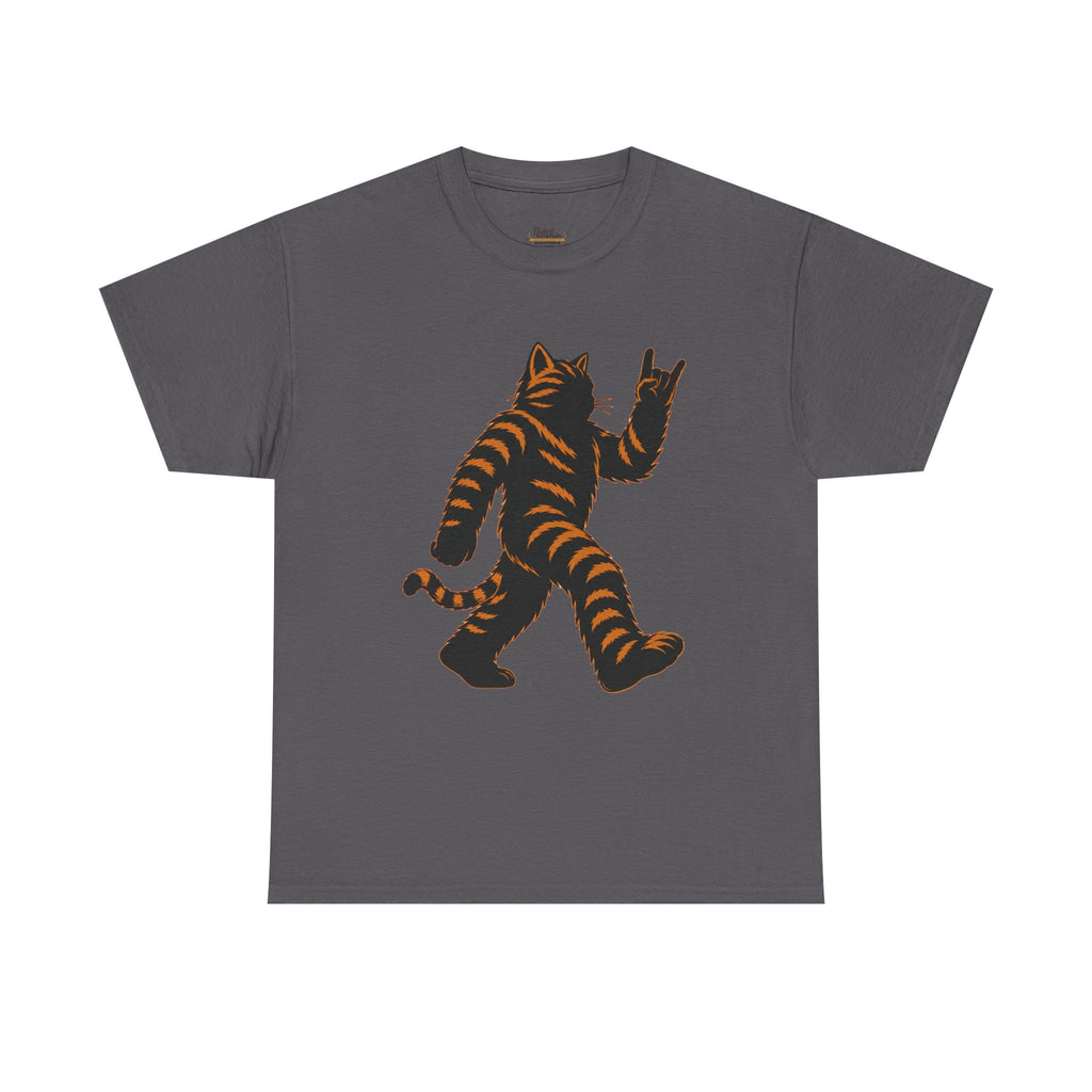 Fierce feline sasquatch mascot tee shirt Vintage kitty Sasquatch Nature Tee, Woodland Cryptid Graphic T-Shirt, Outdoor Adventure Gift